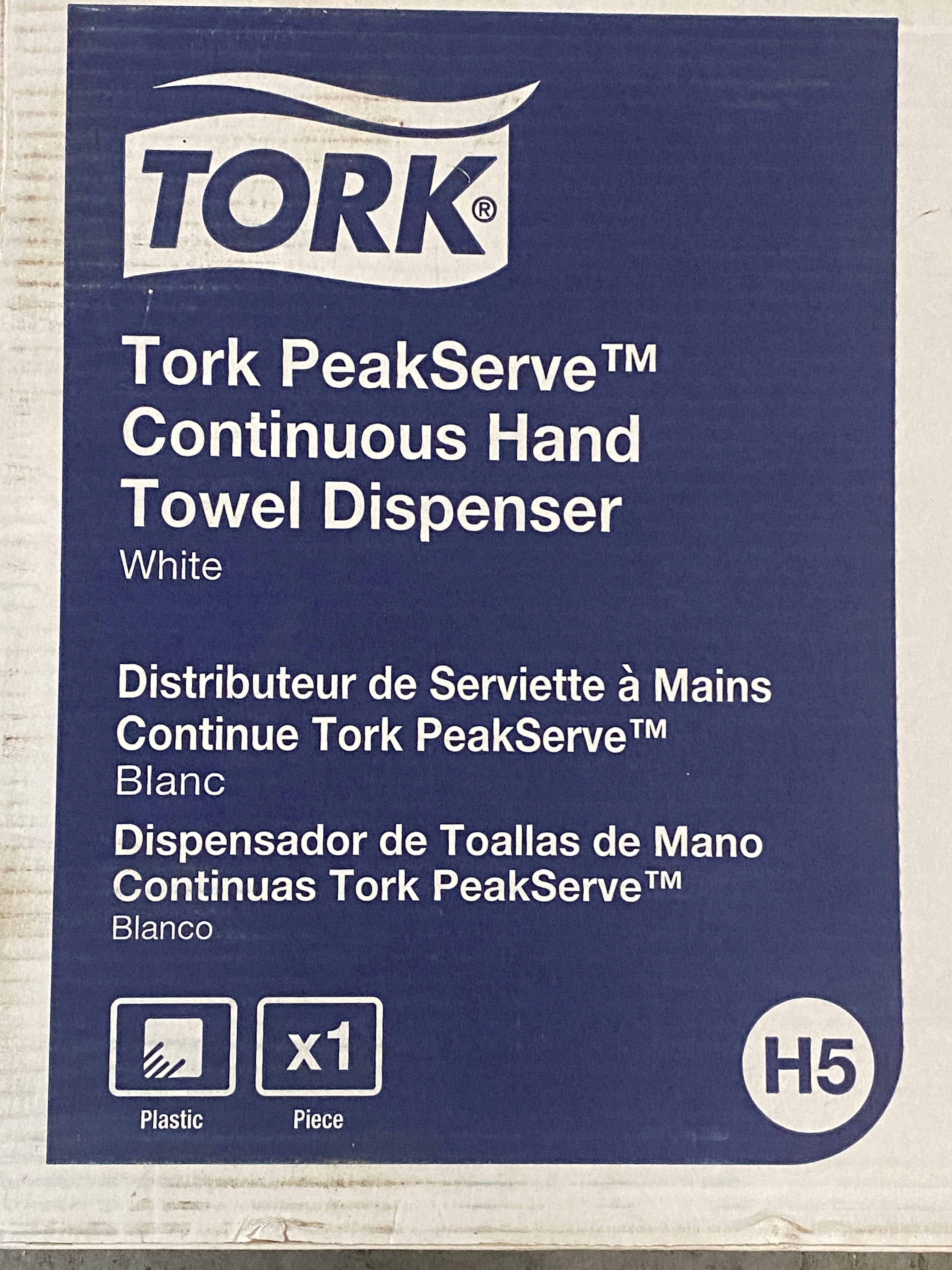 Tork PeakServe White Continuous Hand Towel Dispenser