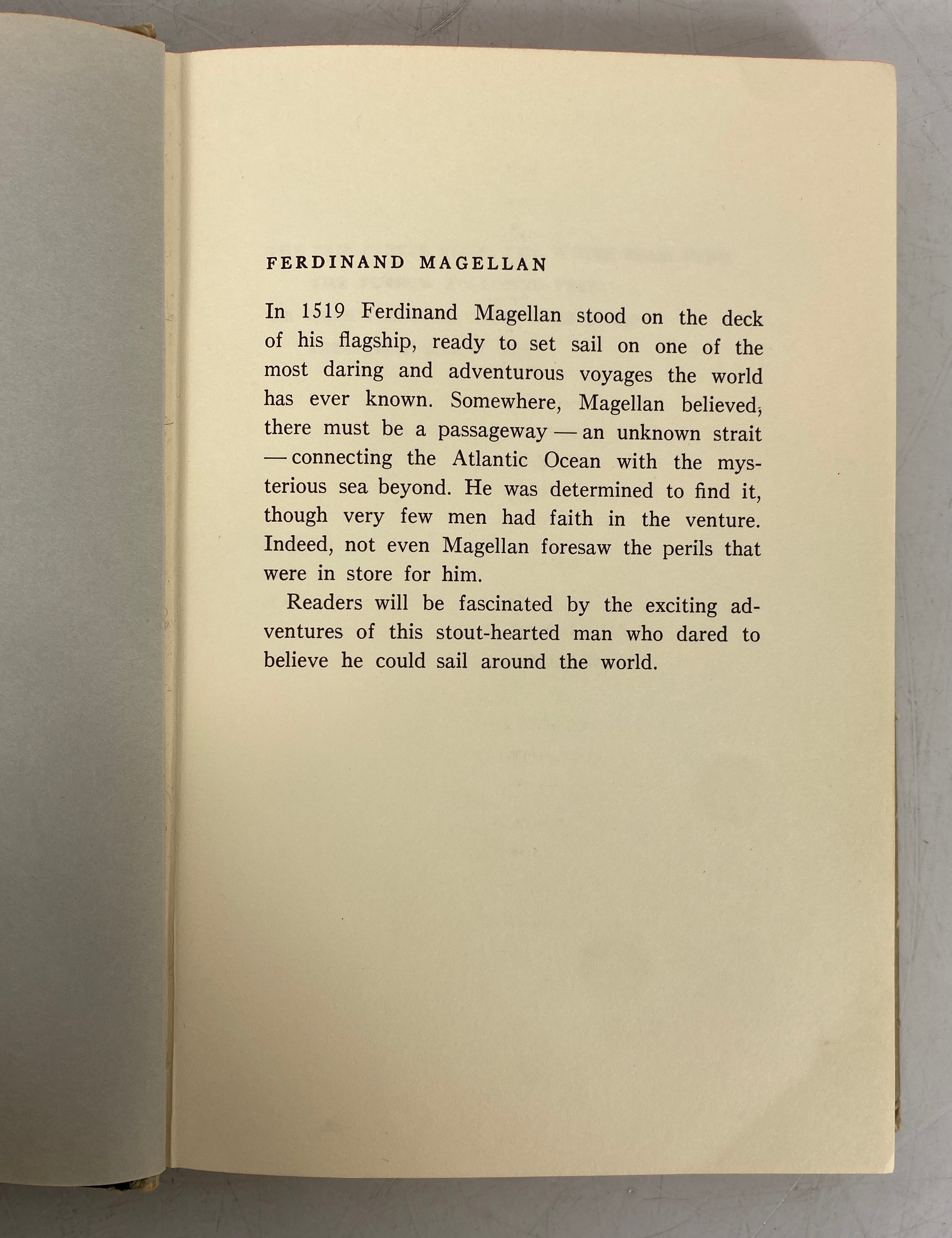 Ferdinand Magellan Master Mariner by Seymour Gates Pond 1957 Vintage HC