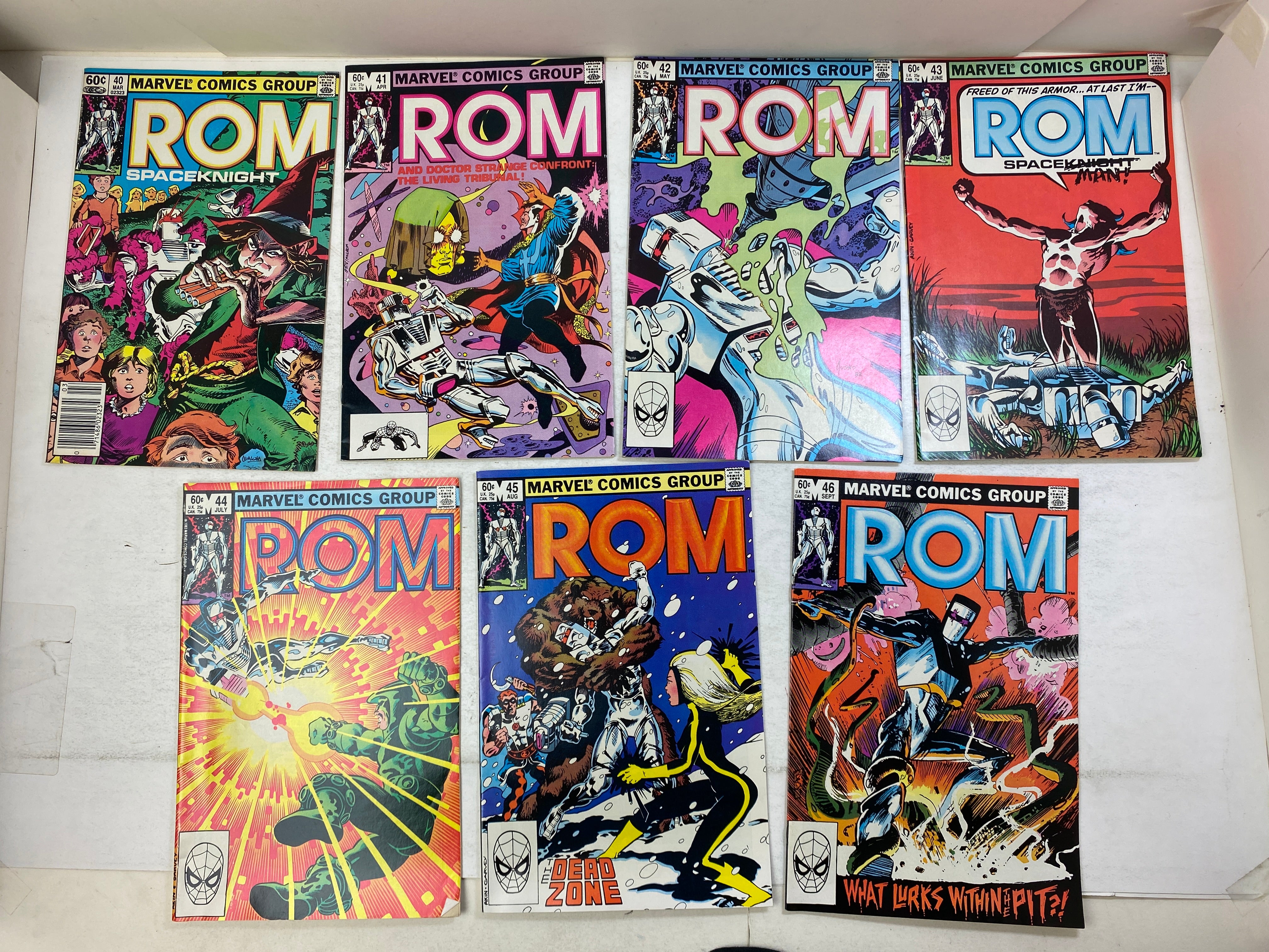 Lot of 10 Rom Spaceknight Marvel Comics 1983