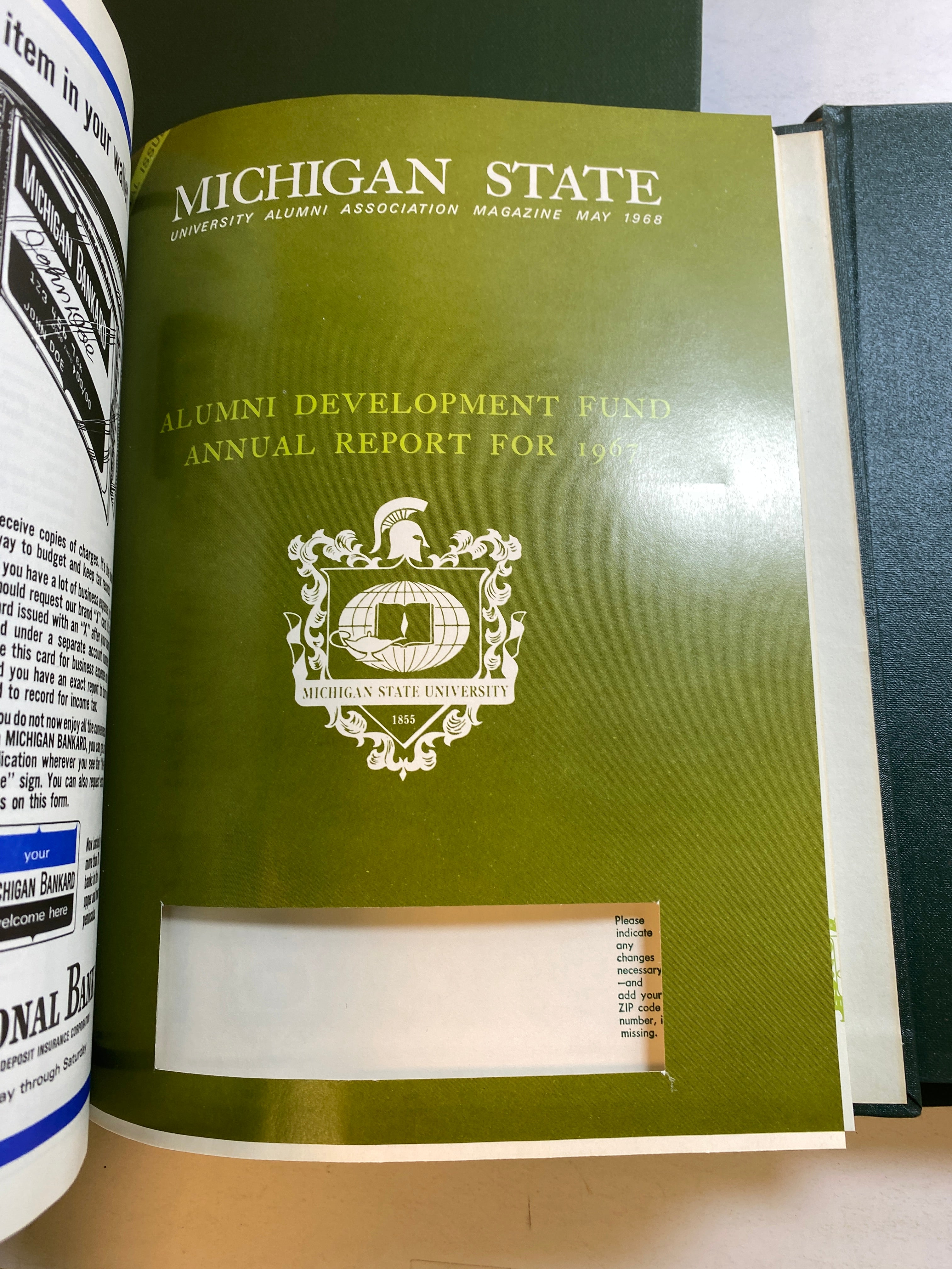 MSU Alumni Magazine Library Bound Complete Years 1965-1970