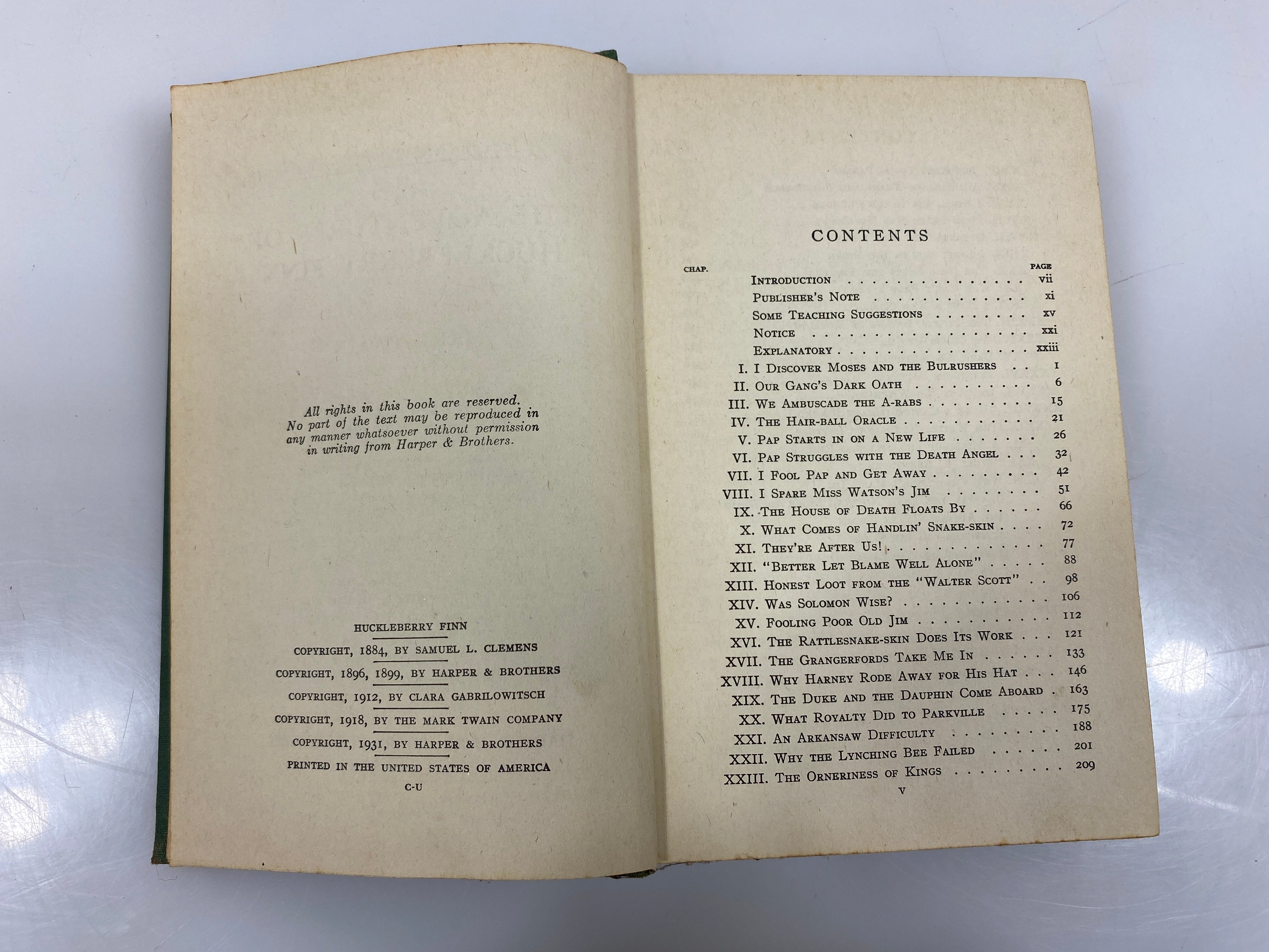 The Adventures of Huckleberry Finn Mark Twain 1931 HC