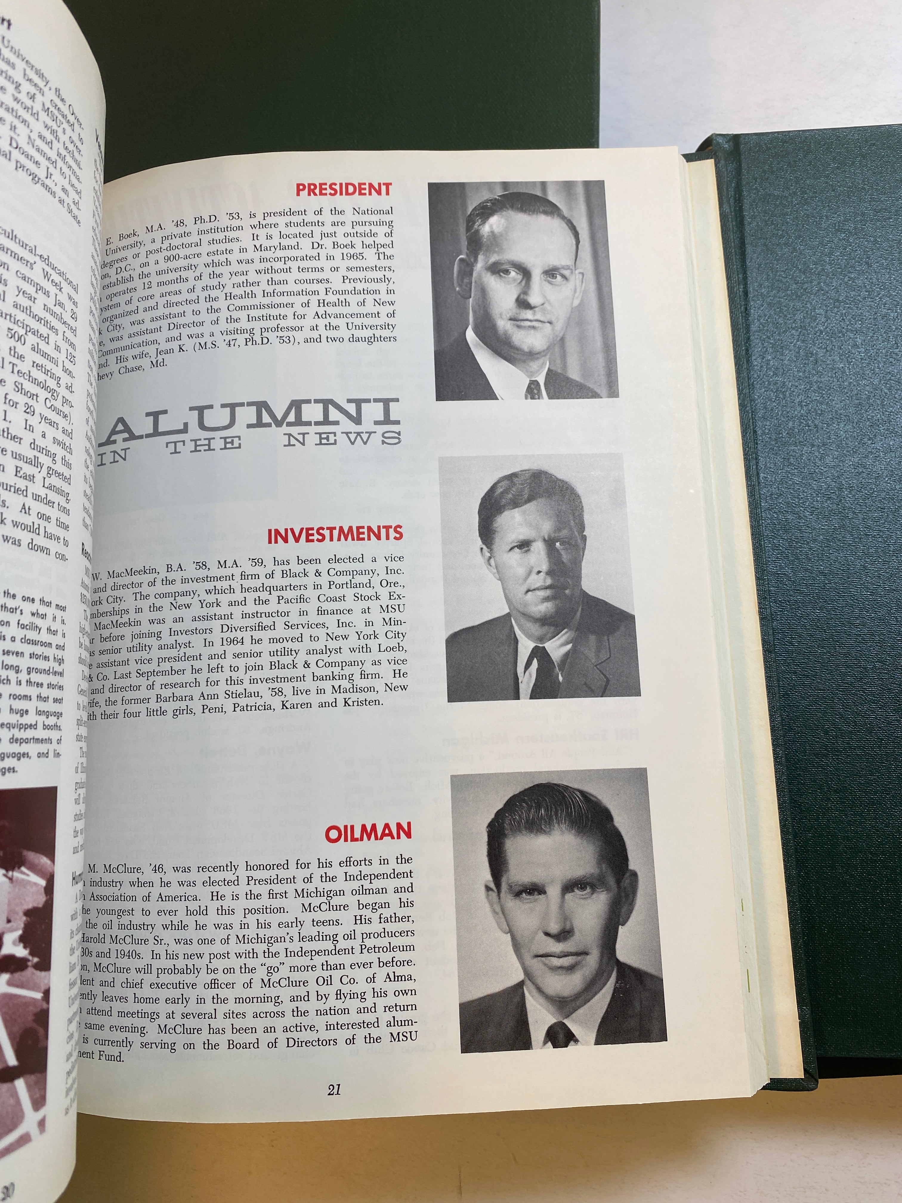 MSU Alumni Magazine Library Bound Complete Years 1965-1970