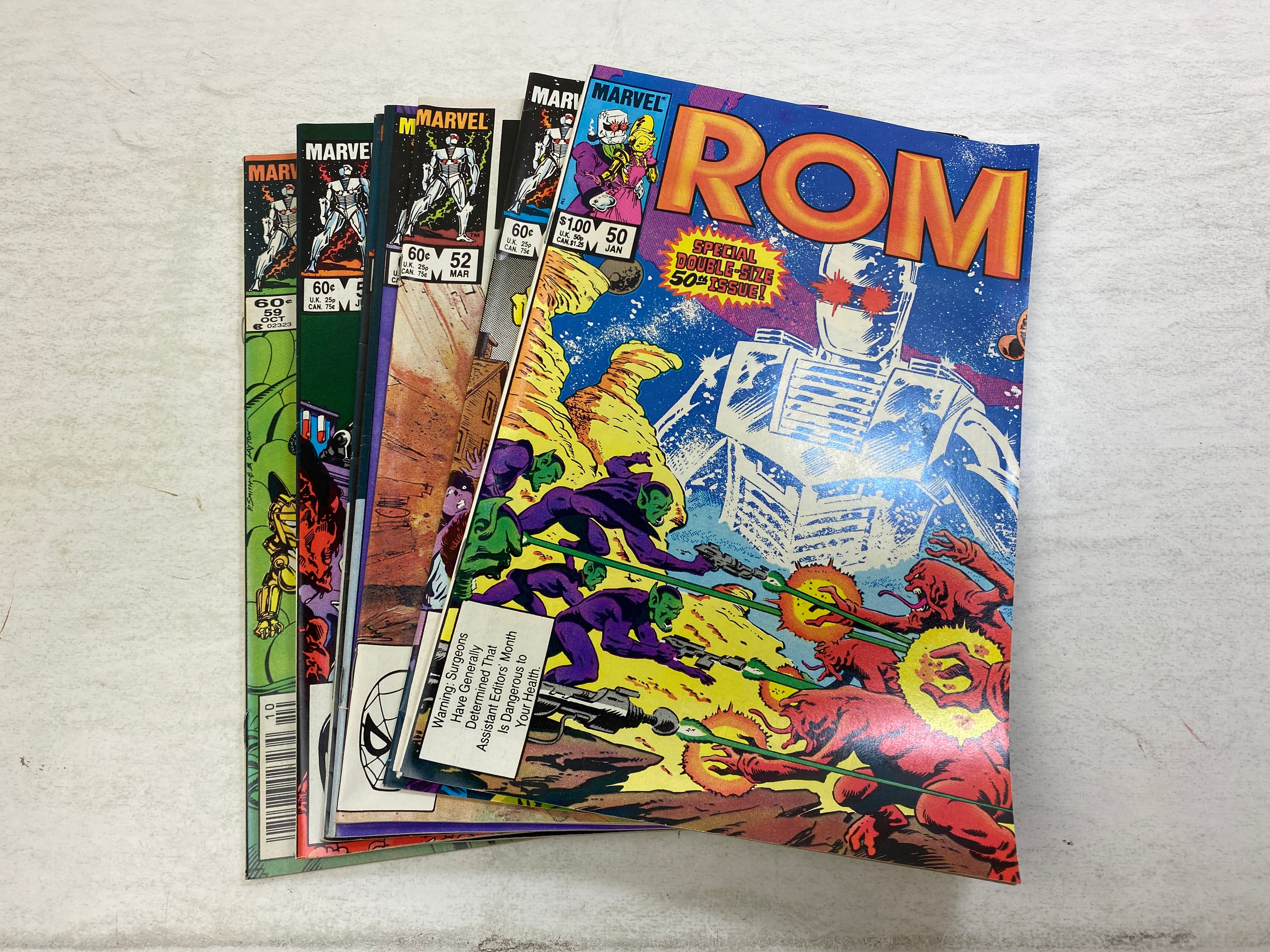 Lot of 9 Rom Spaceknight Marvel Comics 1984
