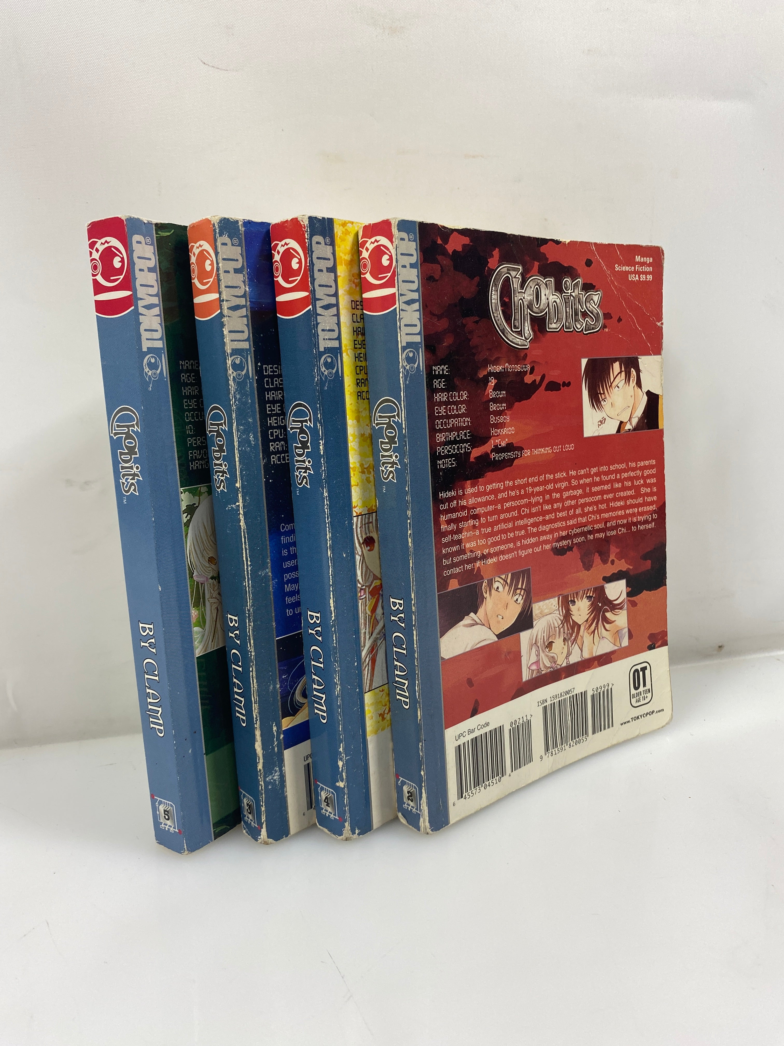 Lot of 4: Chobits Vols 2,3,4,5 2001-2004 SC