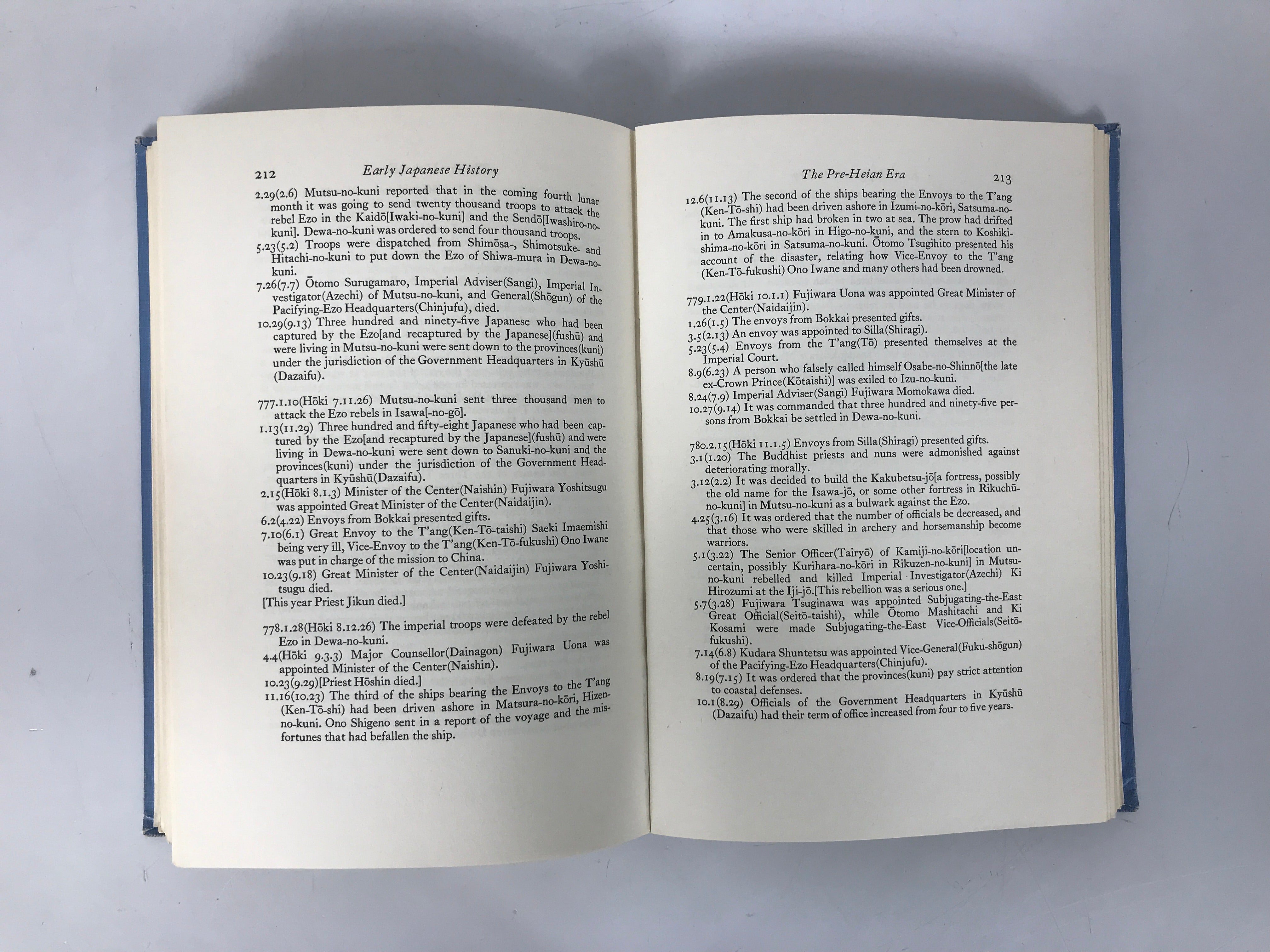 2 Vols: Early Japanese History Part A & B Robert Reischauer 1967 Ex-Library