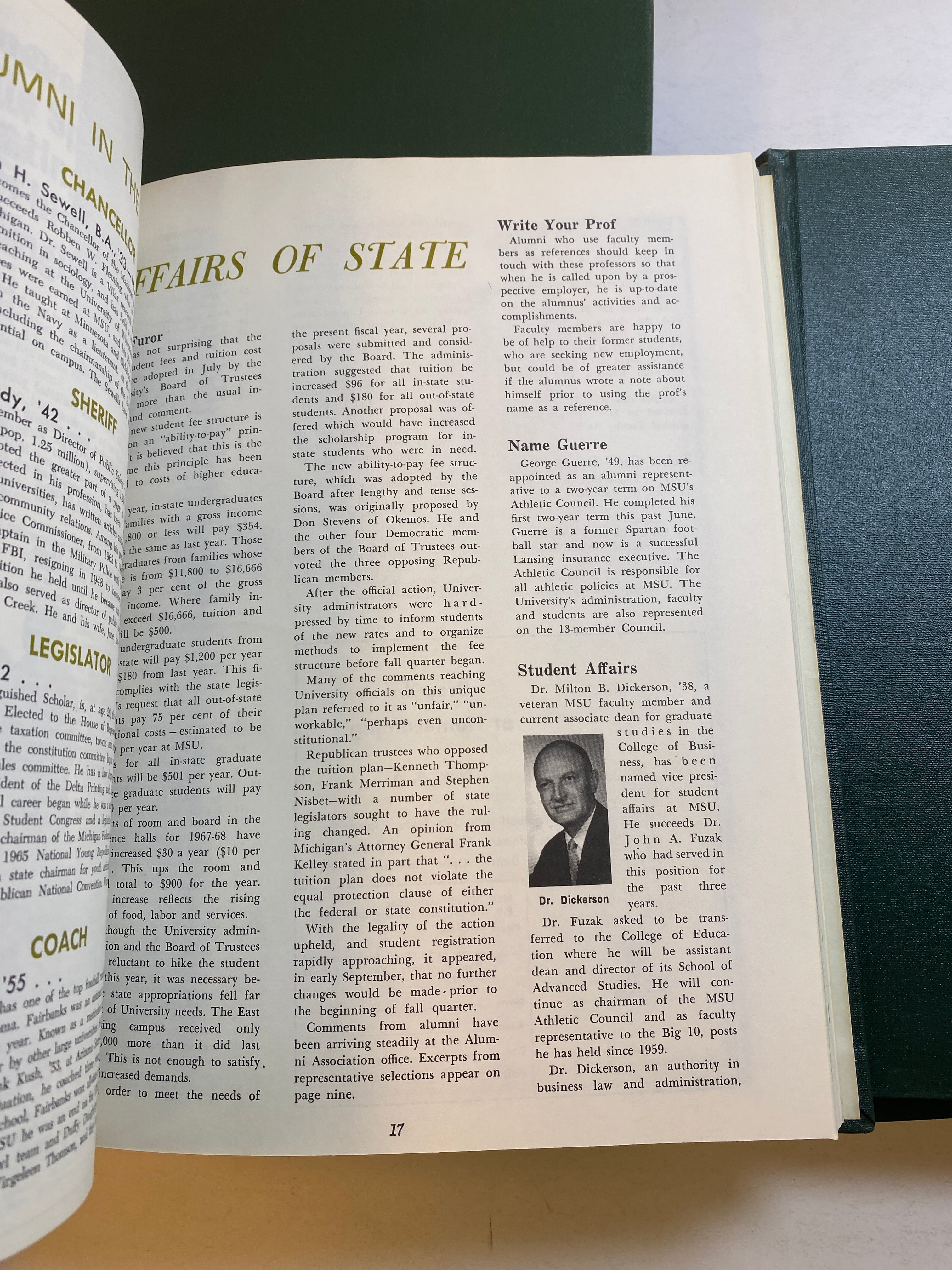 MSU Alumni Magazine Library Bound Complete Years 1965-1970