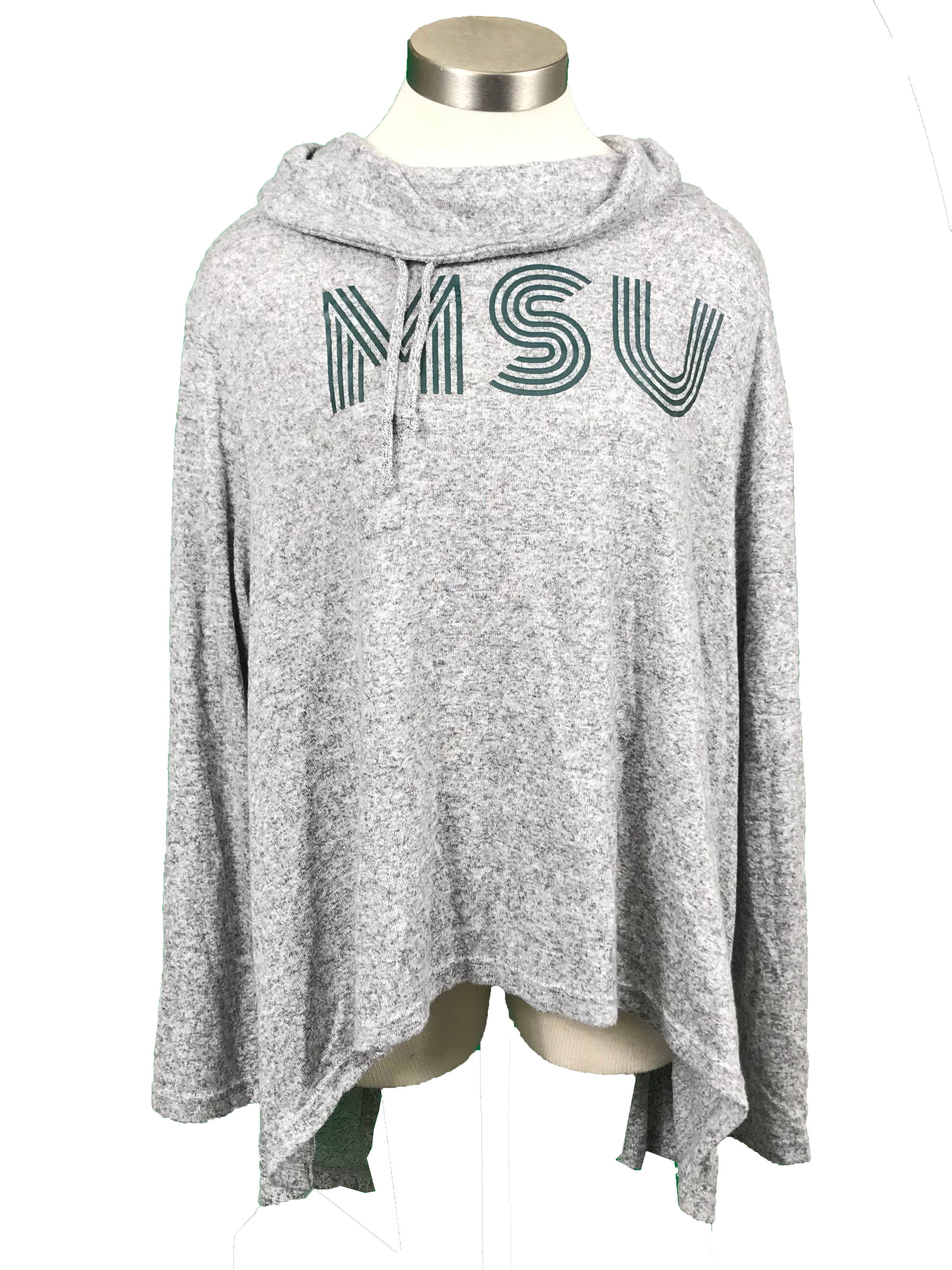 Zoozats MSU Gray Hoodie Women's Size XL