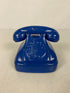 Vintage 1985 OCI Omnibus Blue Ceramic Rotary Telephone Coin Bank