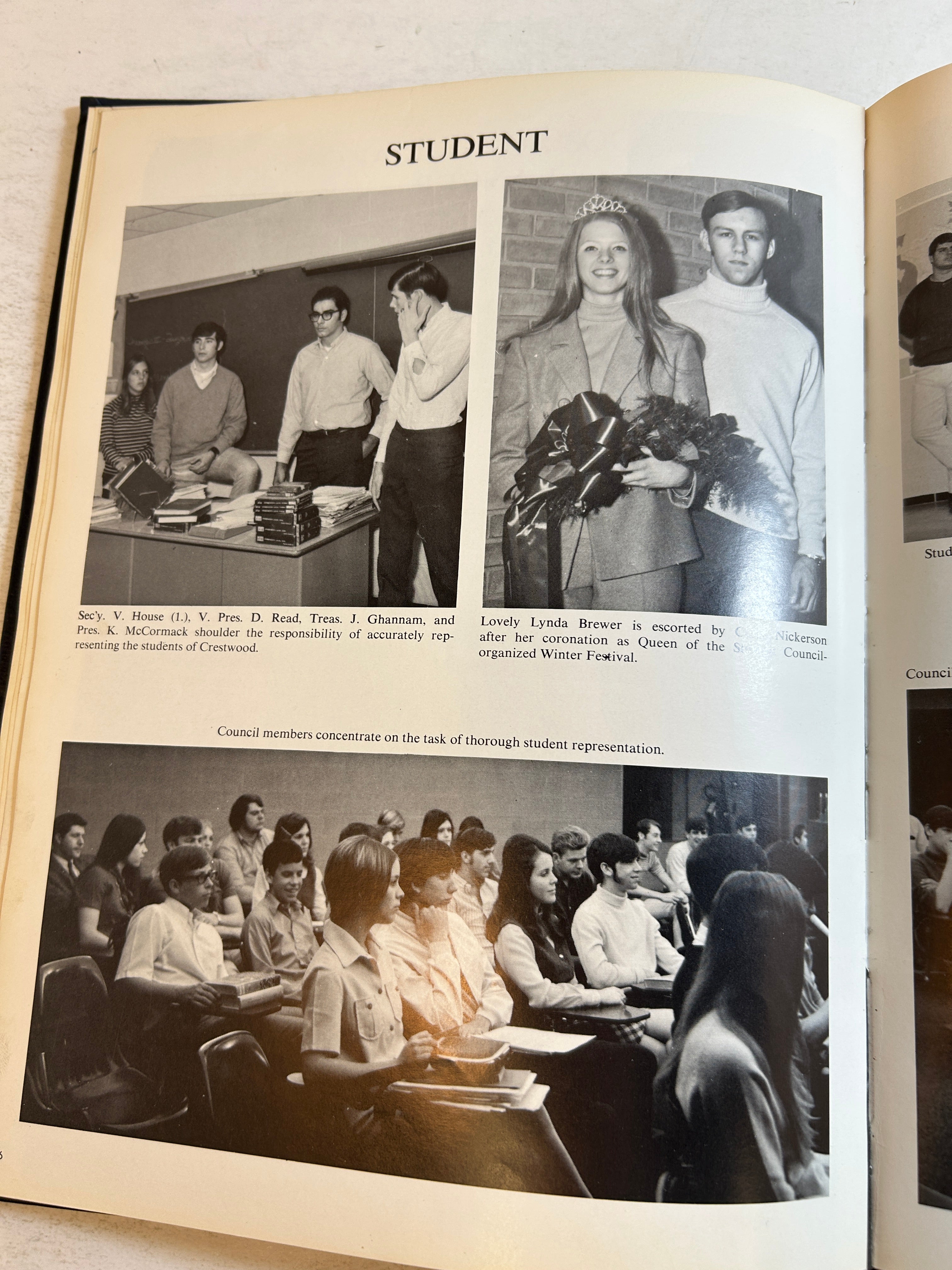 1970 Crestwood High School Yearbook "Lancer" Dearborn Heights Michigan HC