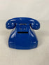 Vintage 1985 OCI Omnibus Blue Ceramic Rotary Telephone Coin Bank