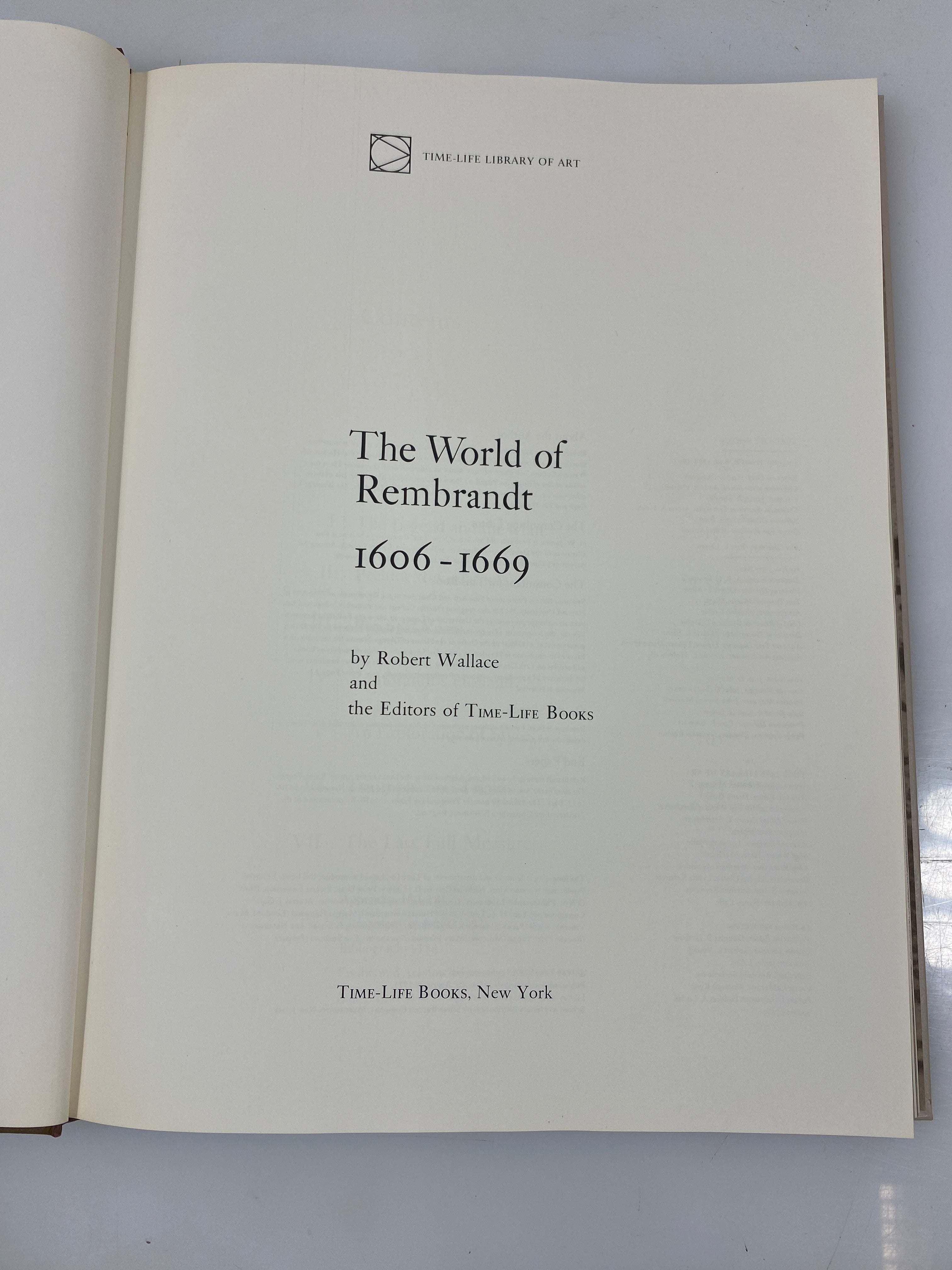 The World of Rembrandt Time-Life Books 1973 HC Slipcase