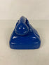 Vintage 1985 OCI Omnibus Blue Ceramic Rotary Telephone Coin Bank