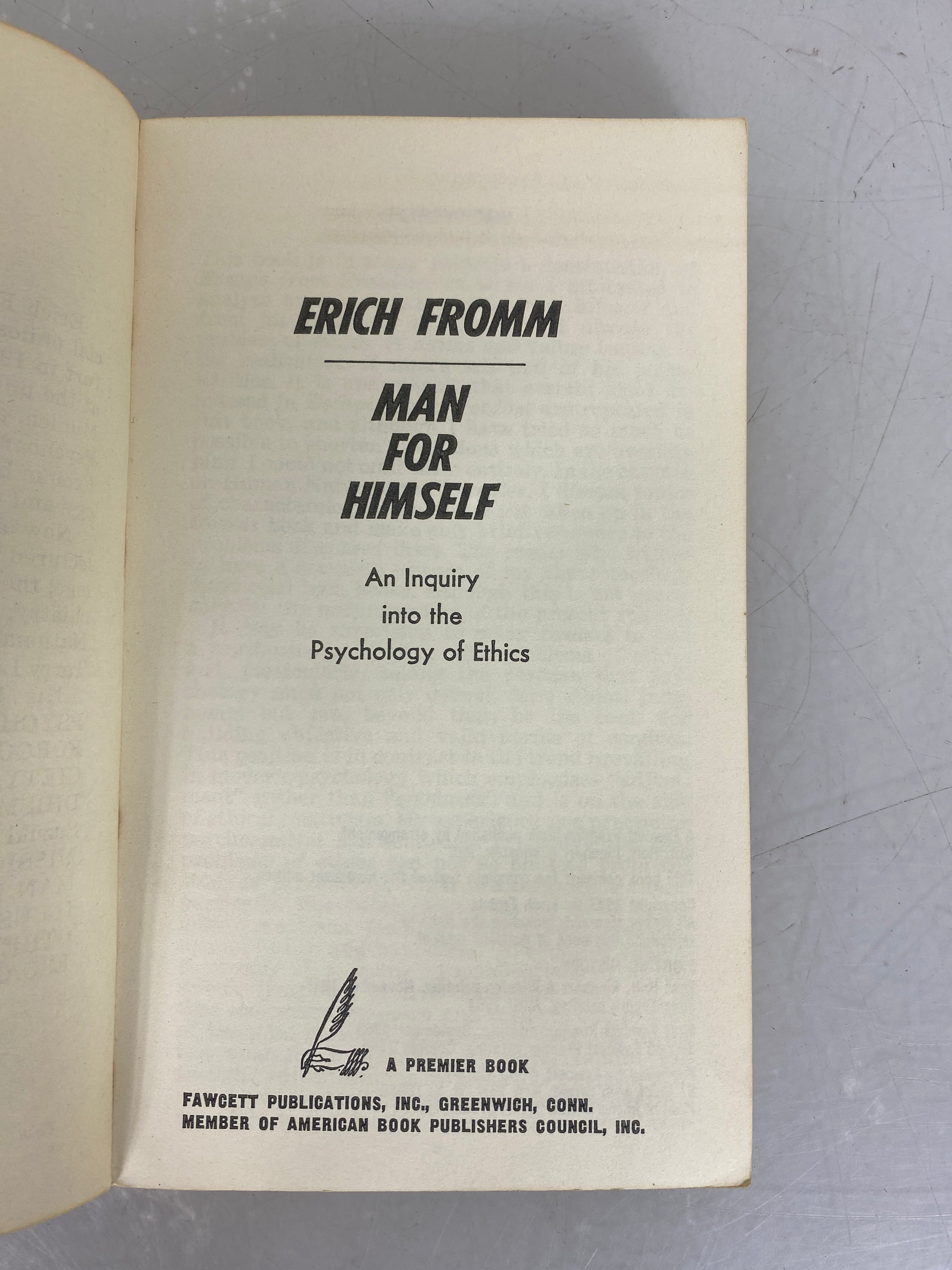 Lot of 3 Erich Fromm Paperback Books 1965-1967 SC