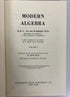 Mixed 2 Vol Set: Modern Algebra I and II by Van Der Waerden 1950-64 HC