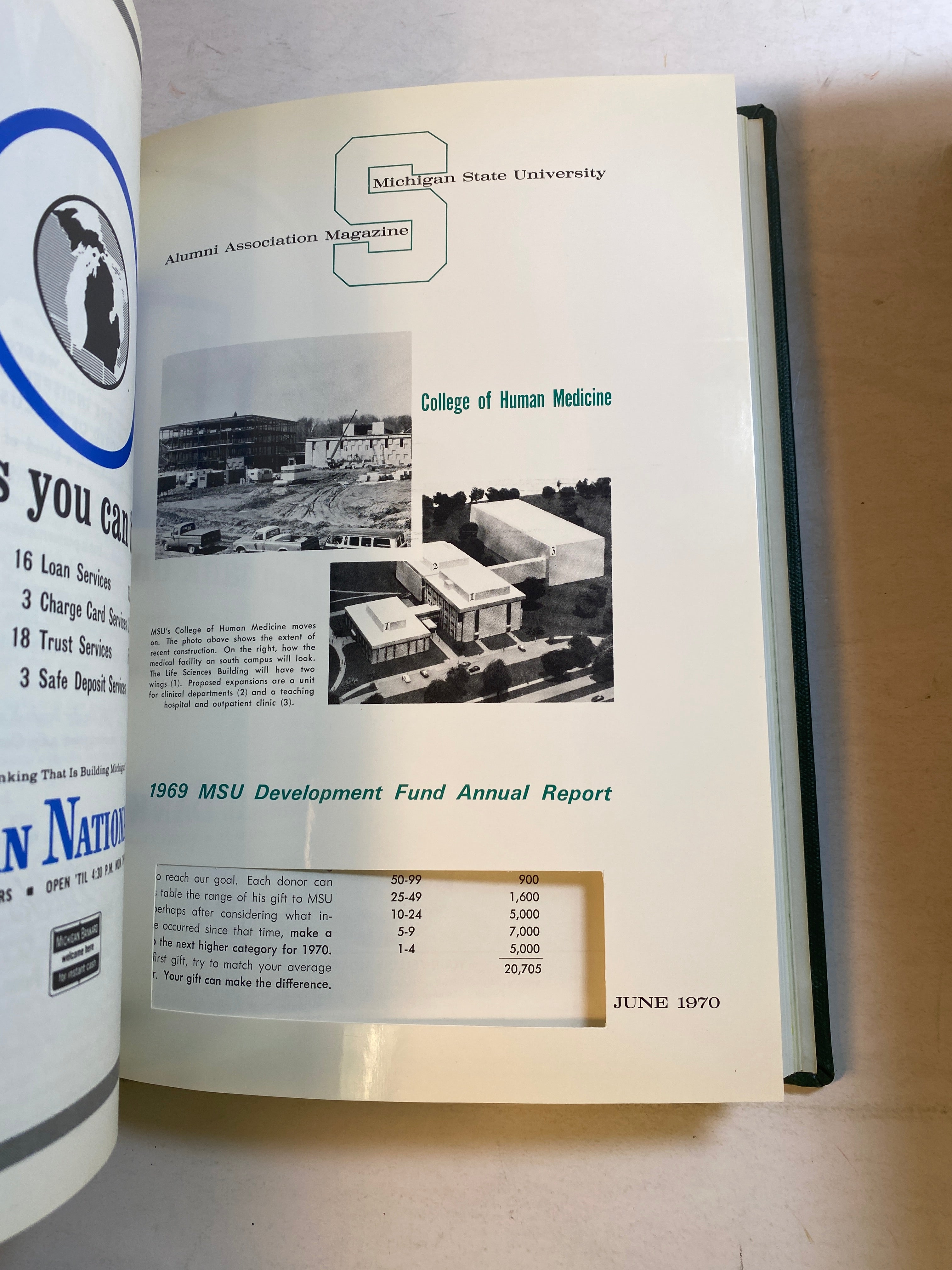 MSU Alumni Magazine Library Bound Complete Years 1965-1970