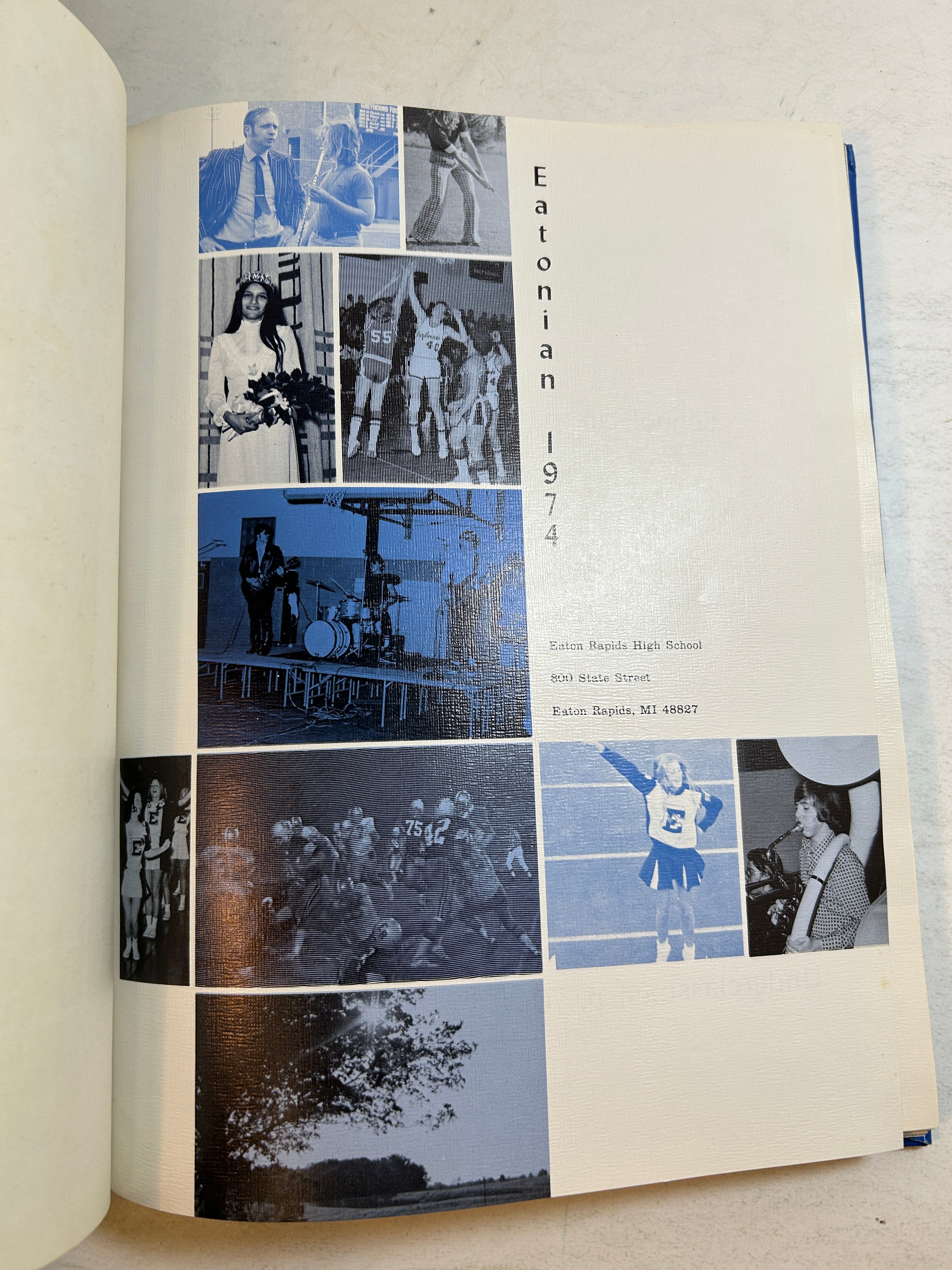 1974 Eaton Rapids High School Yearbook "Eatonian" Eaton Rapids Michigan HC