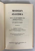 Mixed 2 Vol Set: Modern Algebra I and II by Van Der Waerden 1950-64 HC