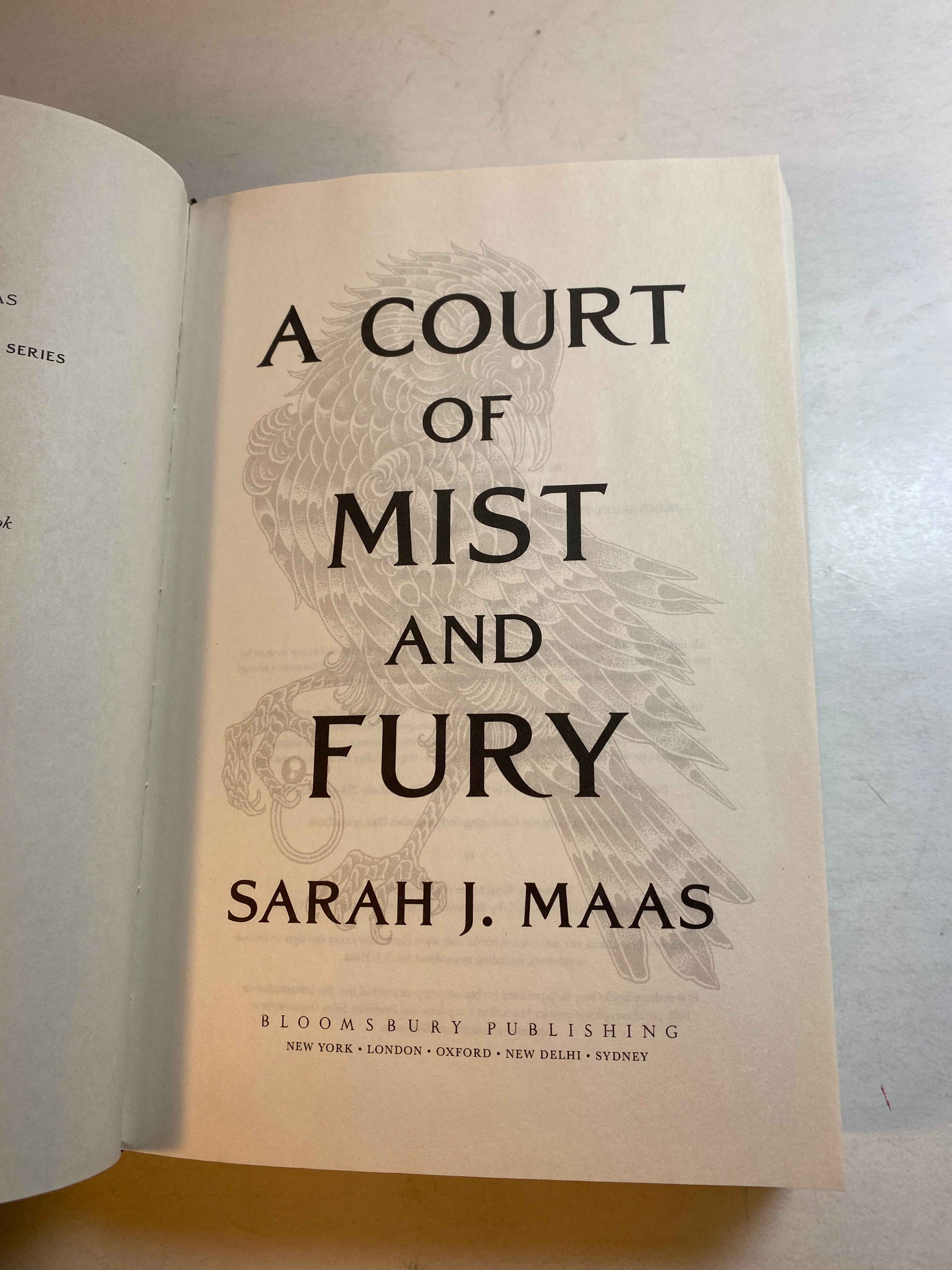 Court of Mist and Fury Sarah Maas HC 2020