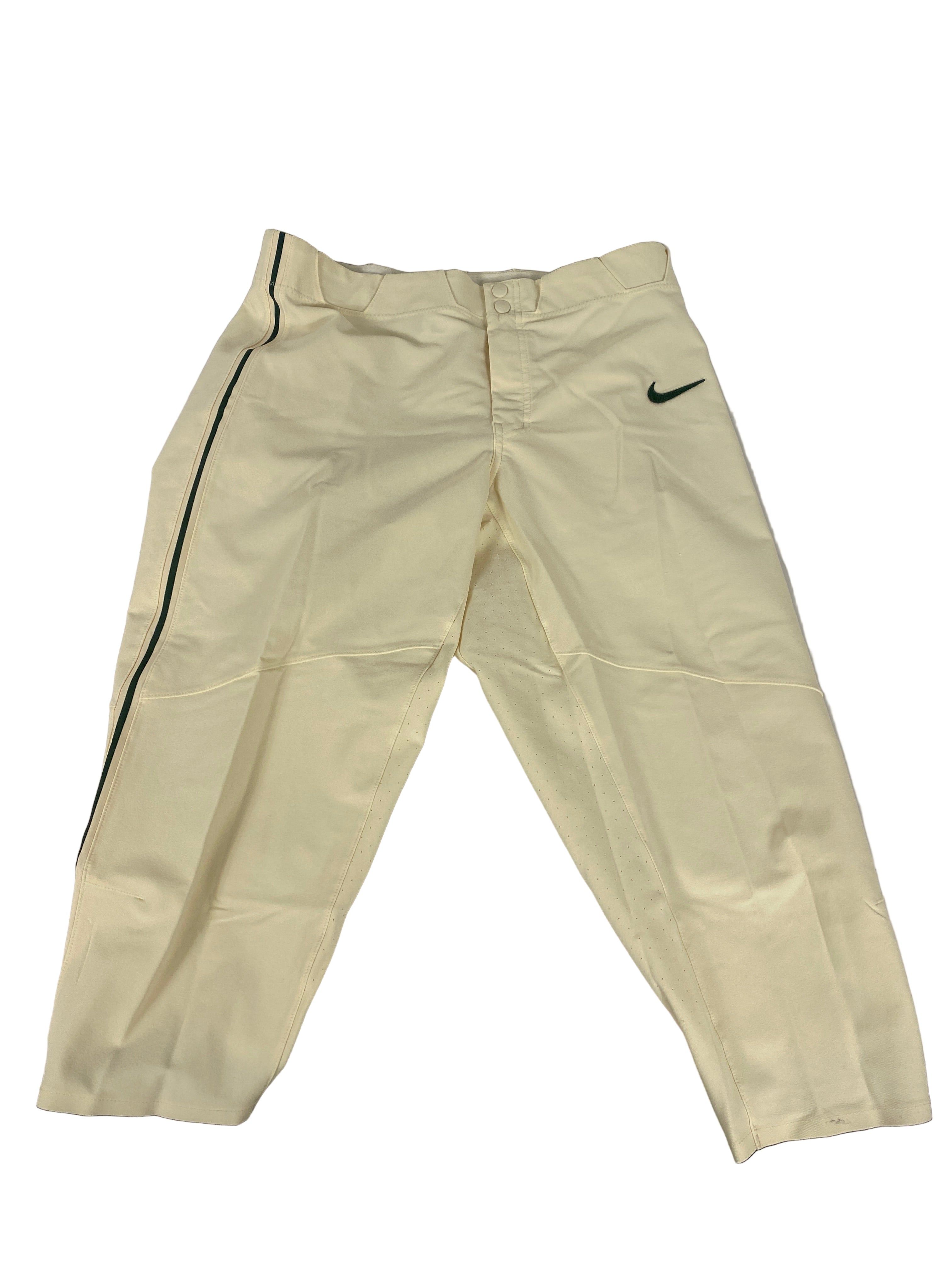 Nike Beige with Green Stripe Baseball Game Capri Pant Men’s Size X-Large L20 *New*