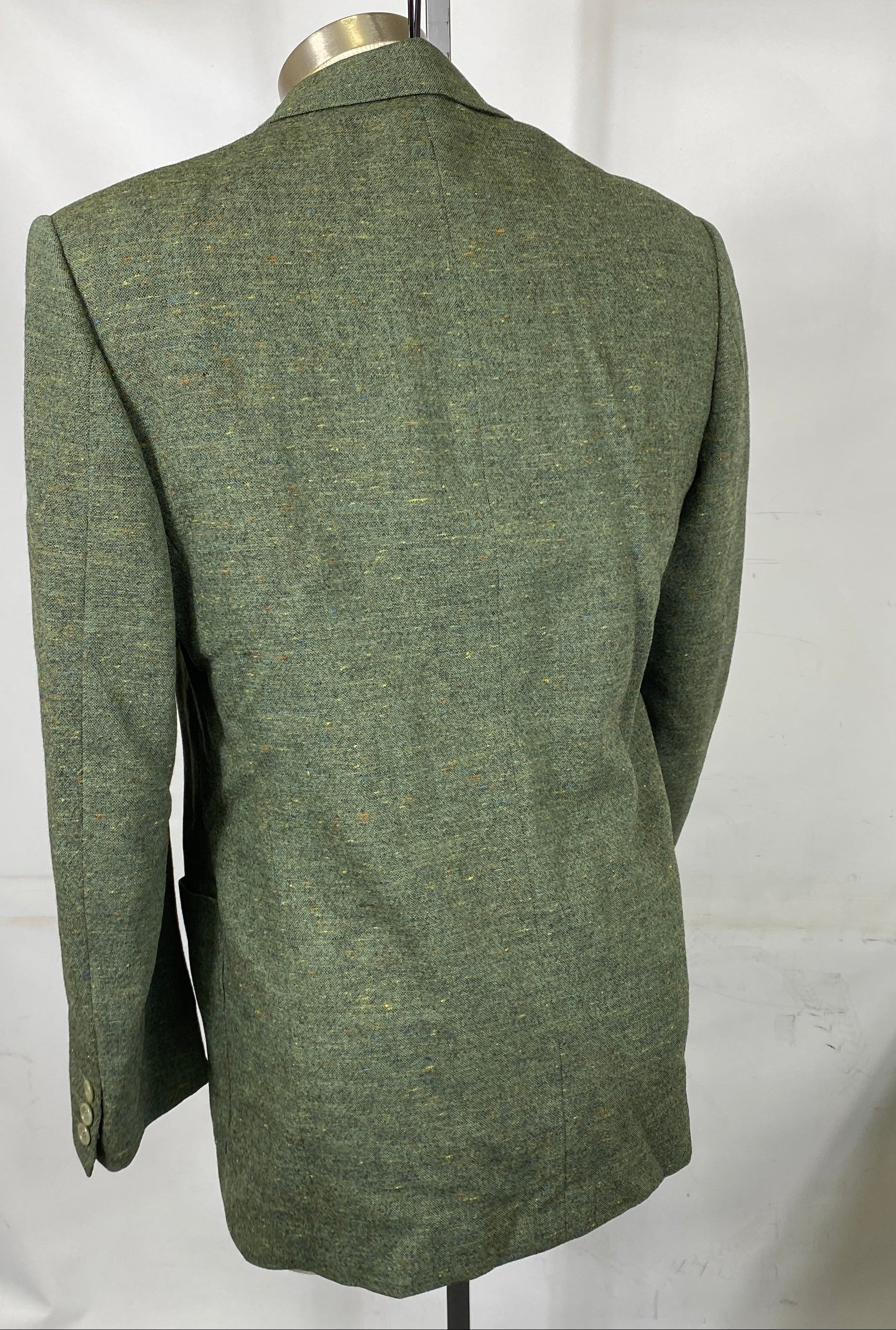 Vintage 1950's Donegal Tweed Green Suit Jacket and Pants Men's Size Unknown