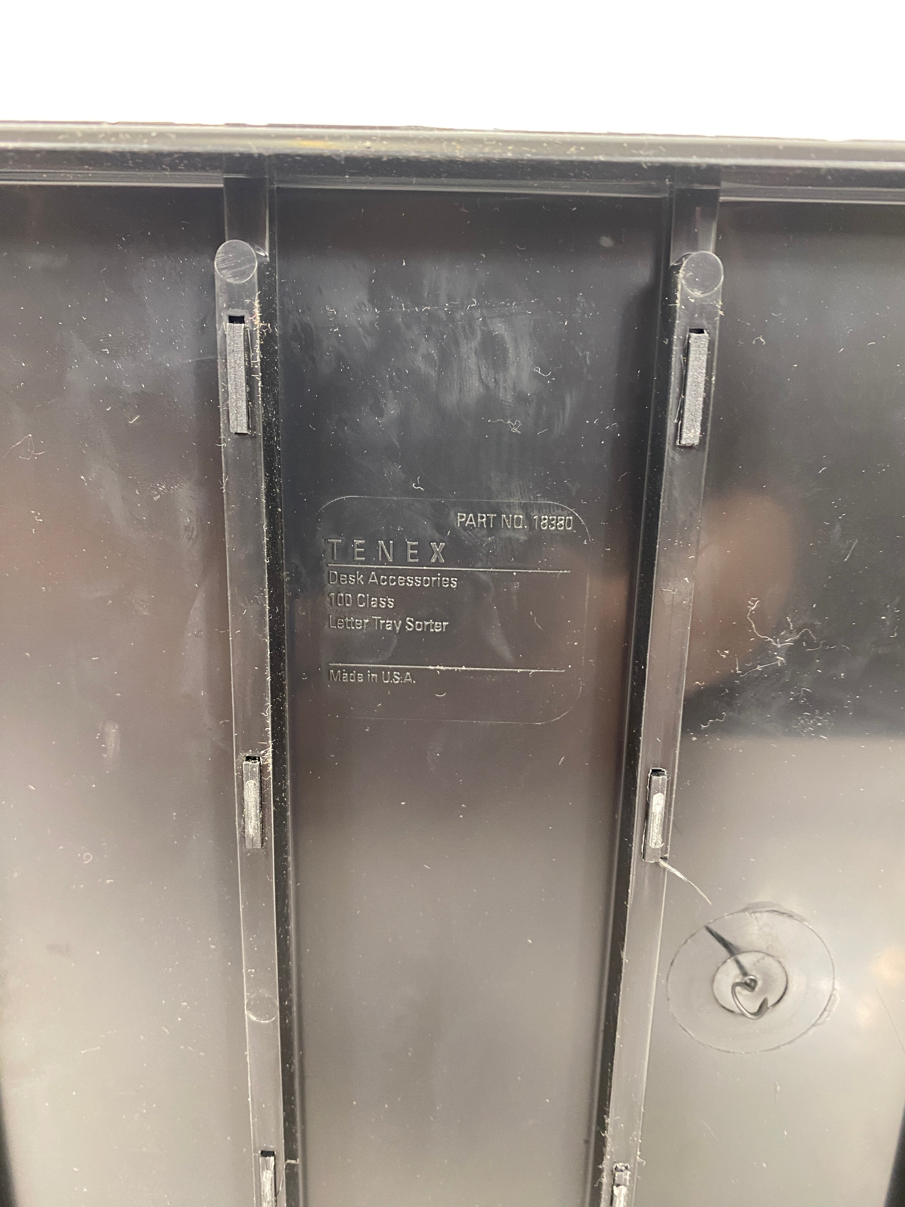 Tenex Black Plastic Letter Tray Sorter