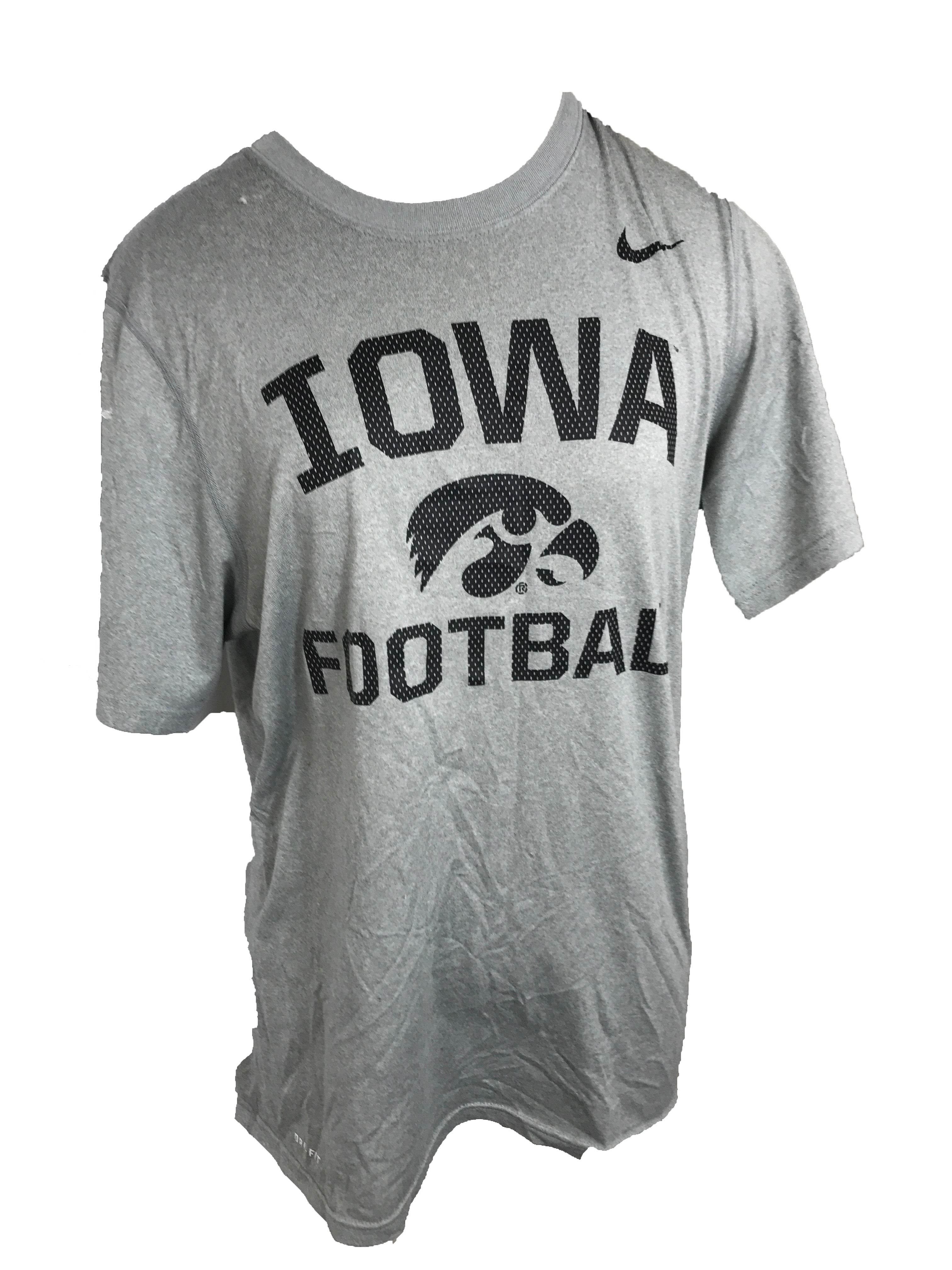 Nike Grey Iowa Football T-Shirt Men's Size S