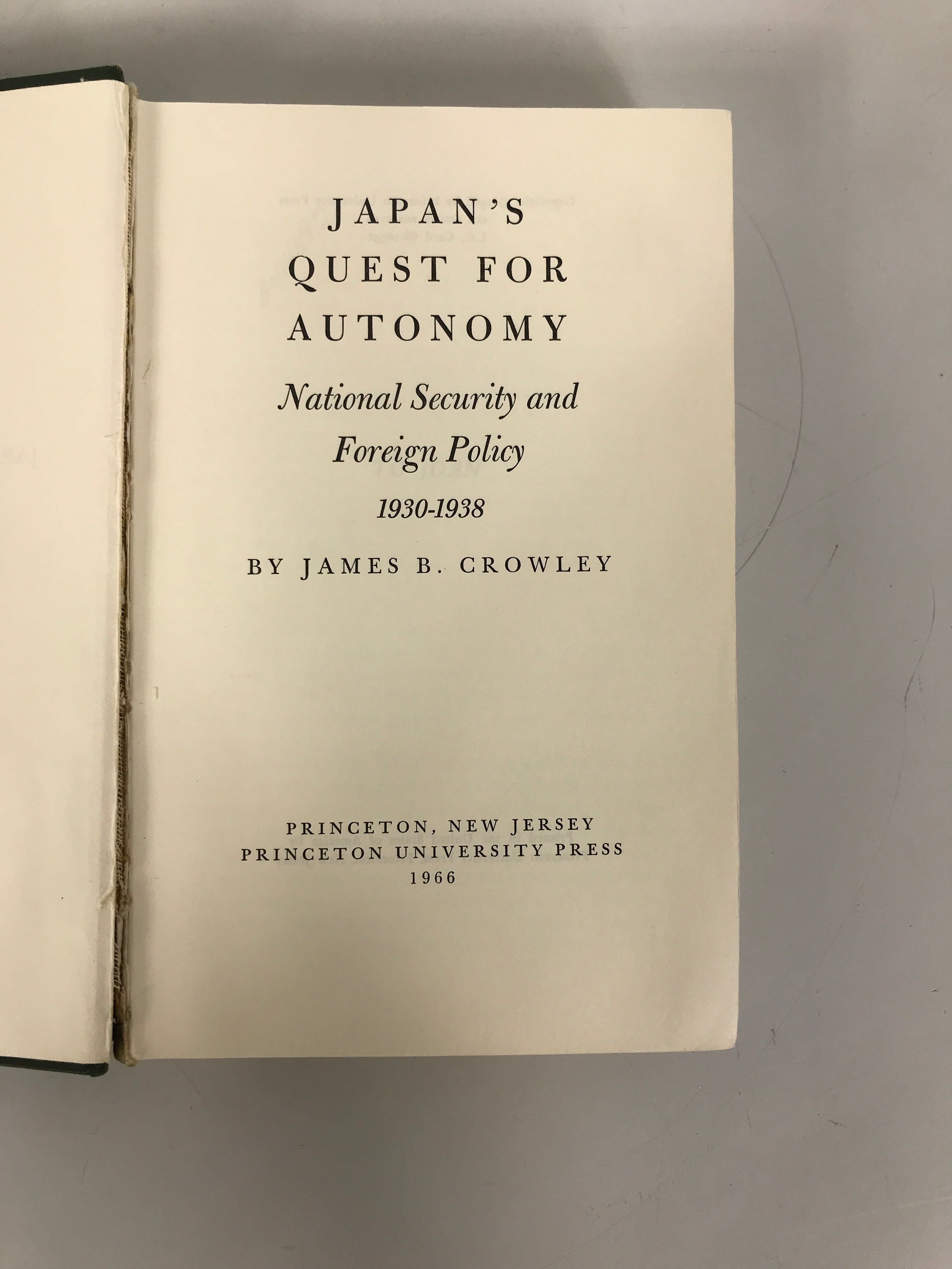 2 Vols: Japan's Foreign Relations/Japan's Quest for Autonomy HC Ex-Library