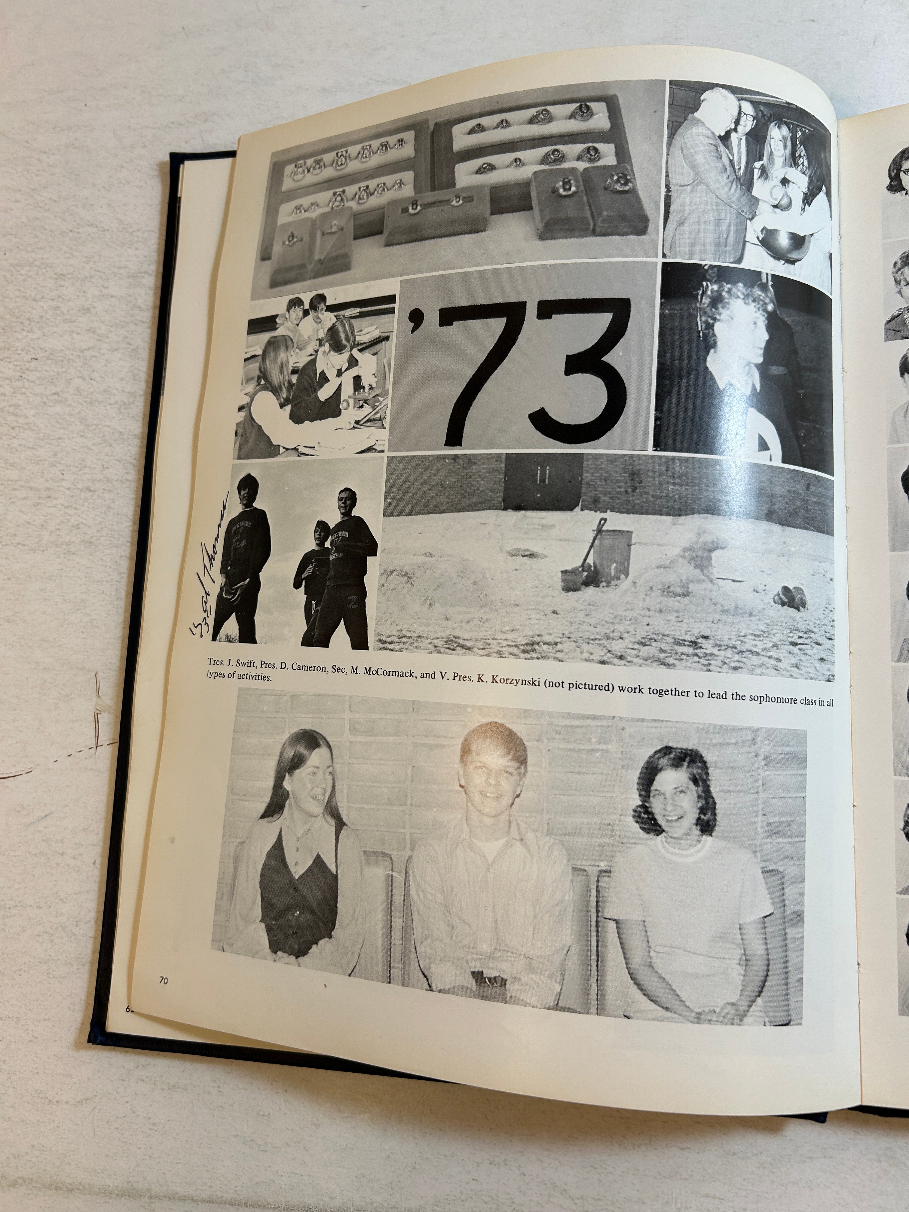 1971 Crestwood High School Yearbook "Lancer" Dearborn Heights Michigan HC