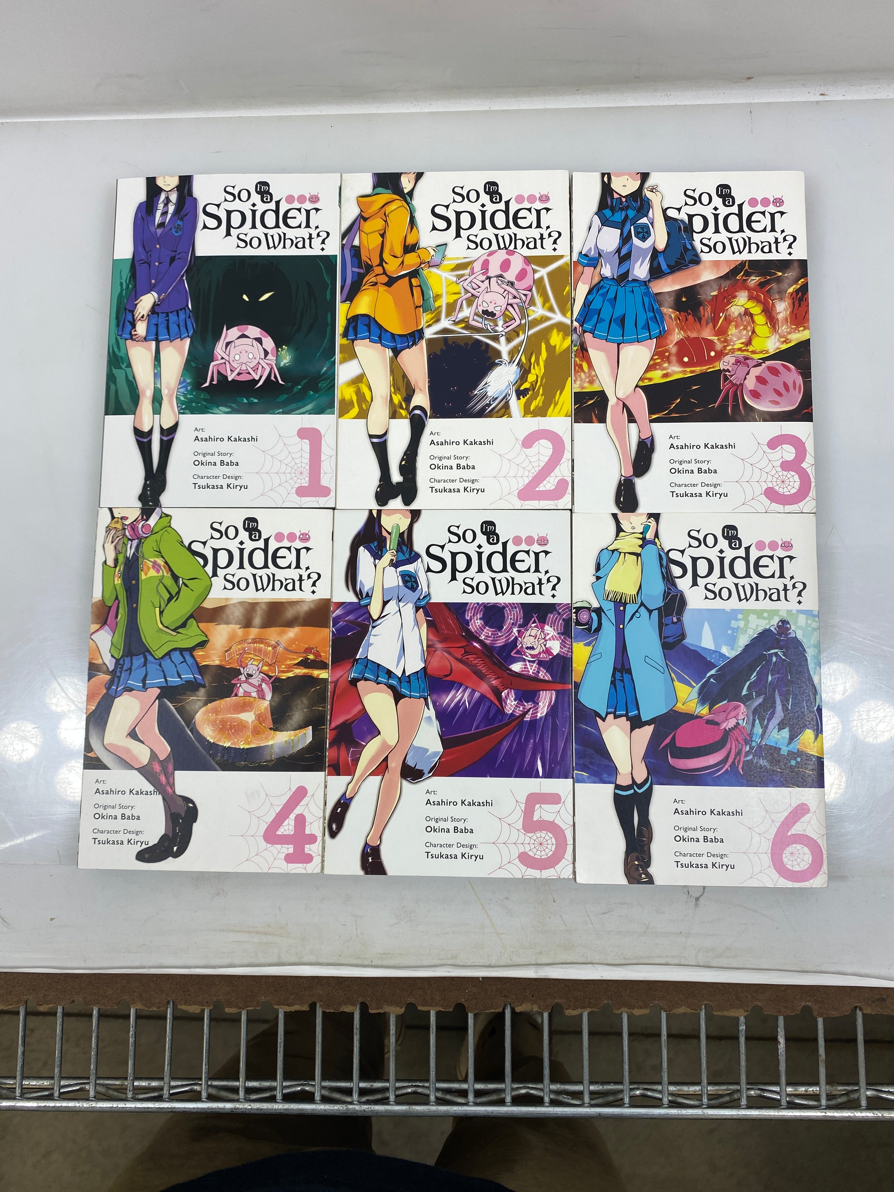 Lot of 6 So I'm a Spider So What? Manga vol 1,2,3,4,5,6  2017-2019 SC