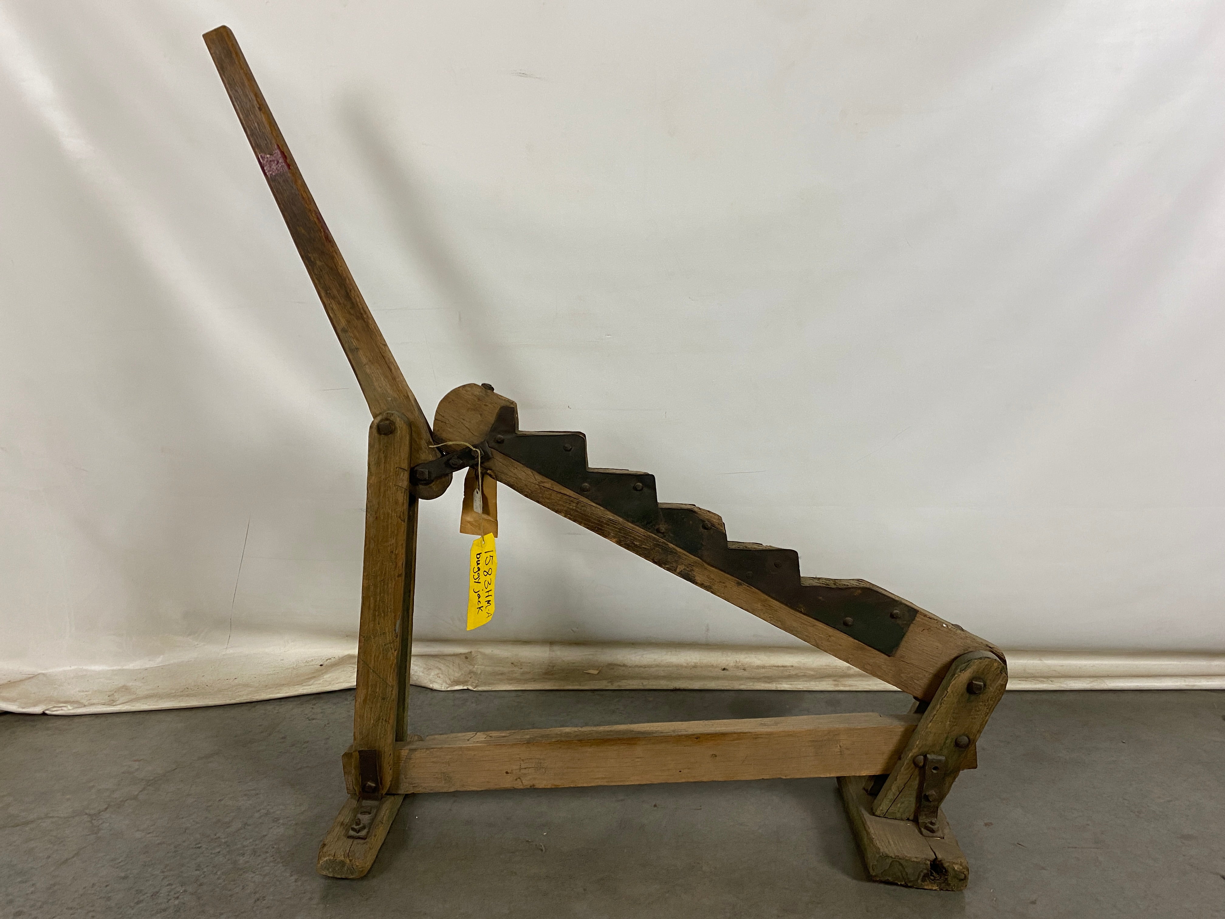 Antique Wooden Buggy/Wagon Jack