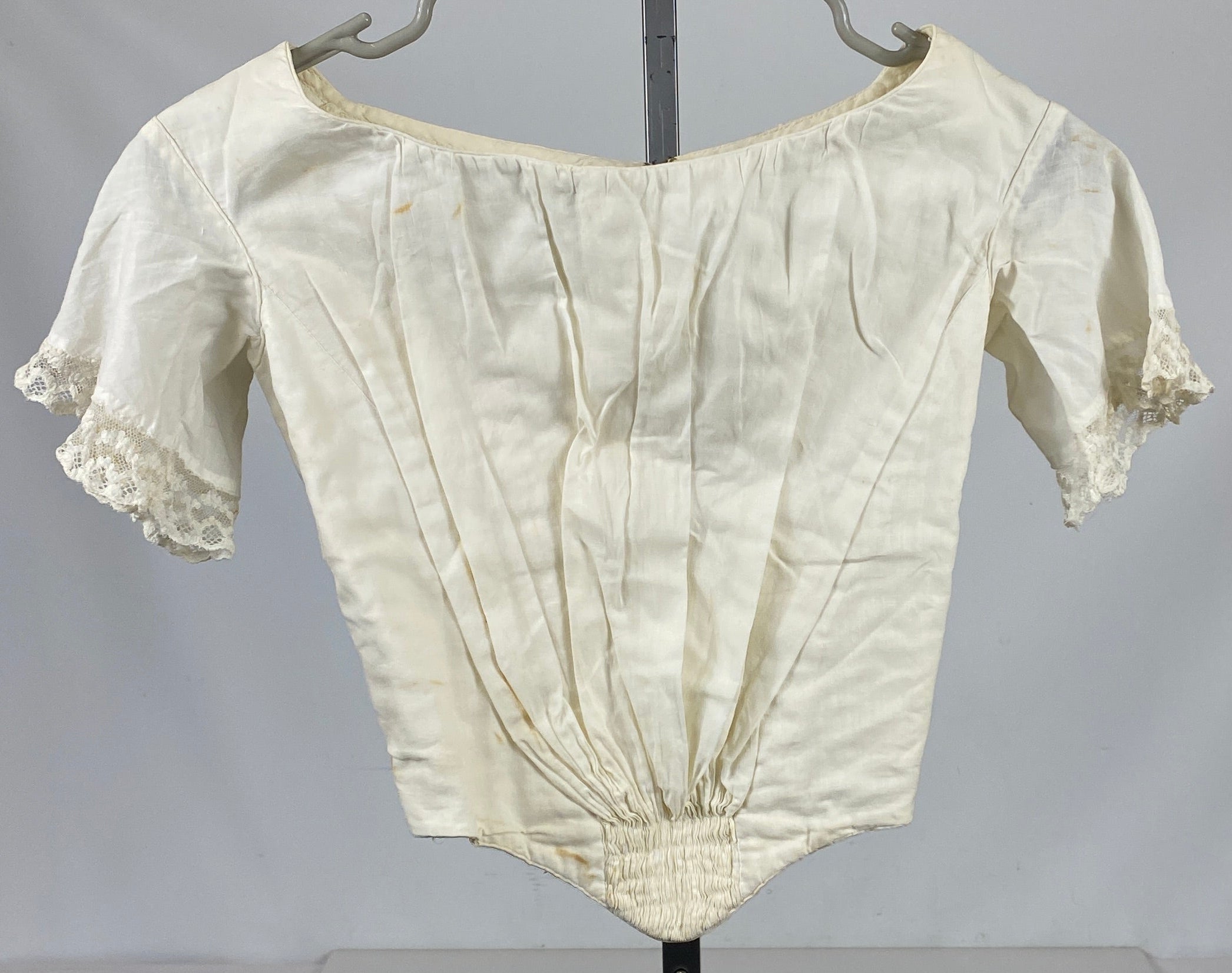 Vintage 1880s Pleated Cotton Undershirt