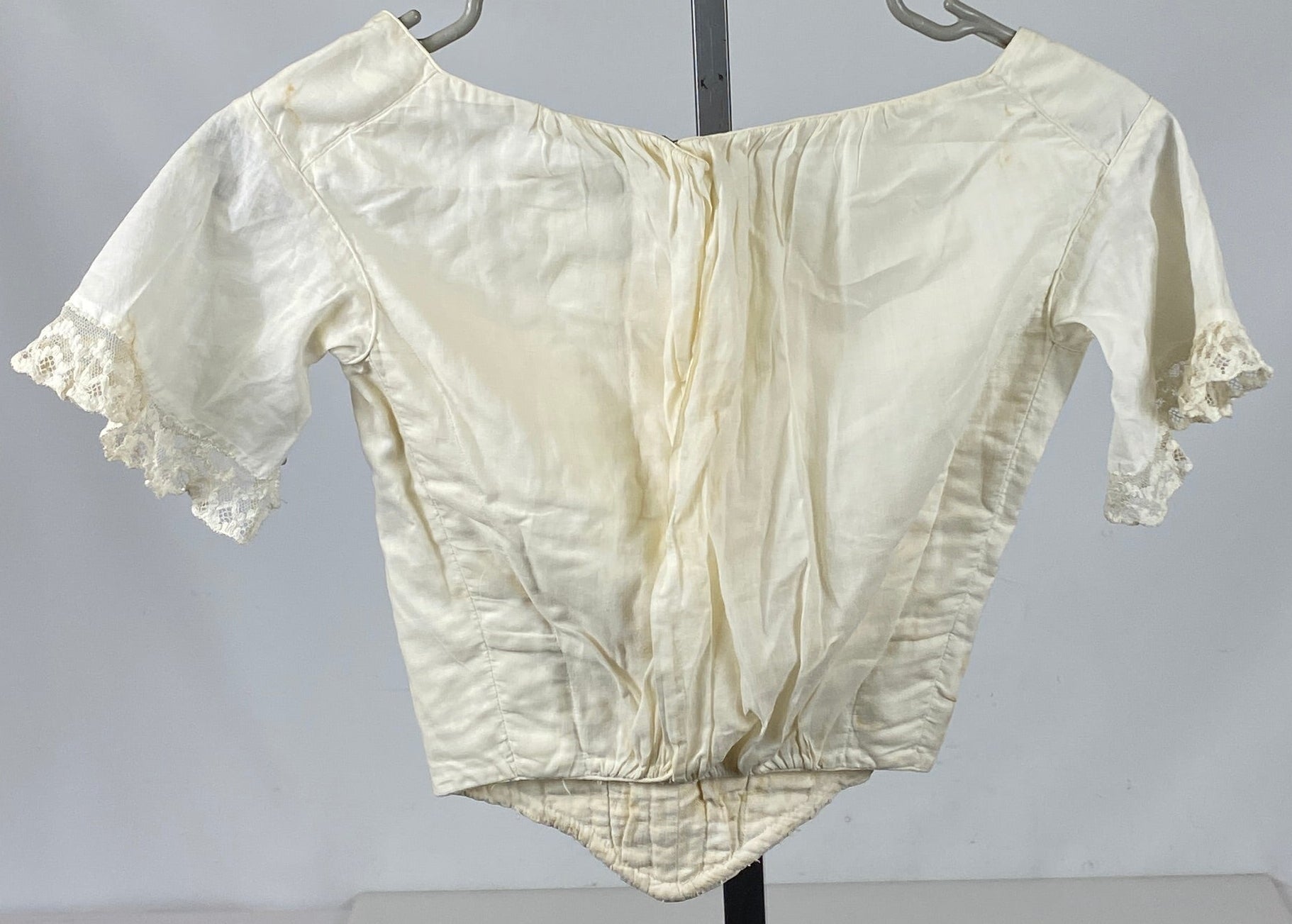 Vintage 1880s Pleated Cotton Undershirt