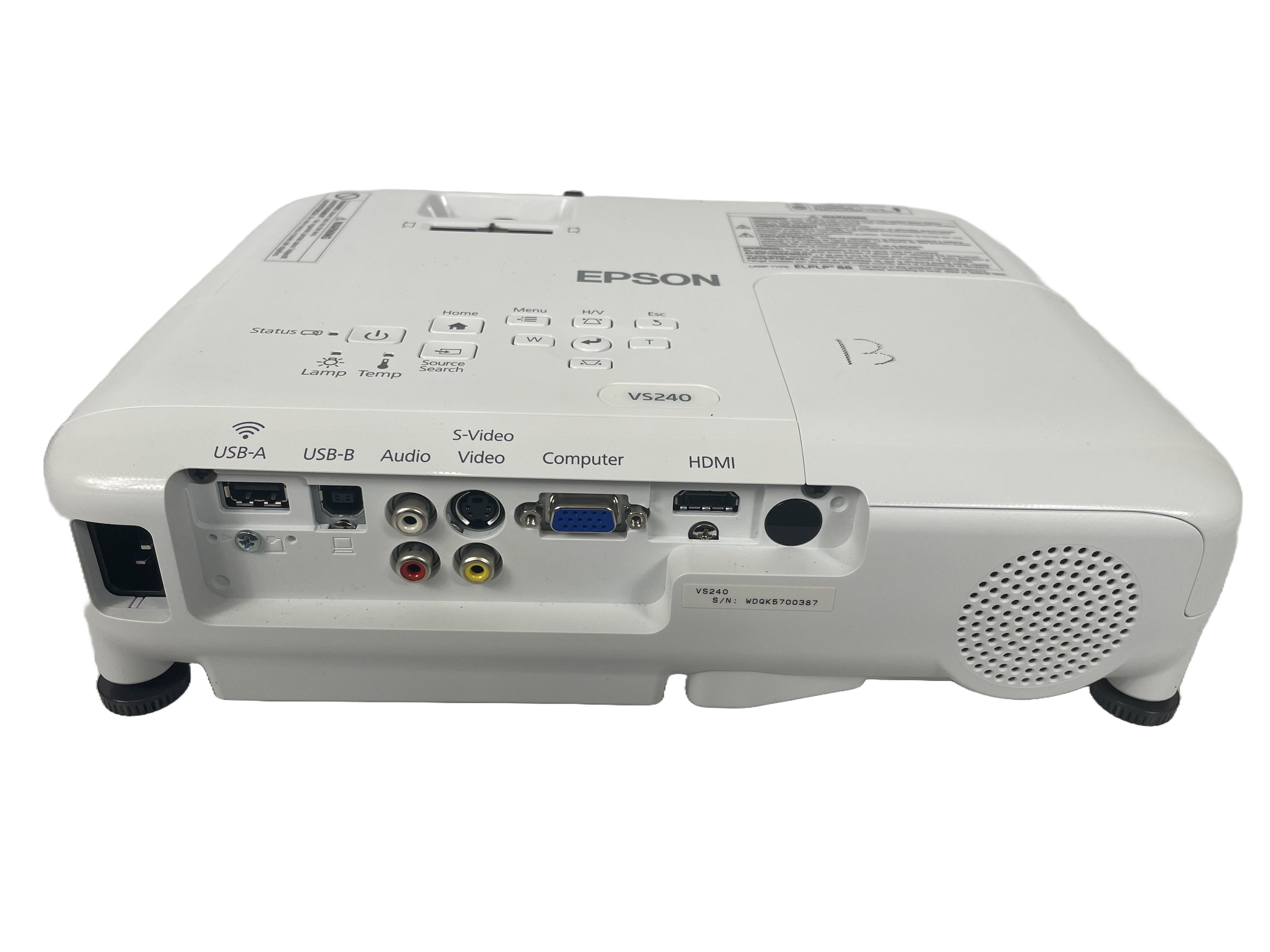 Epson VS240 3LCD Digital Projector With Case and Remote (13 hours)
