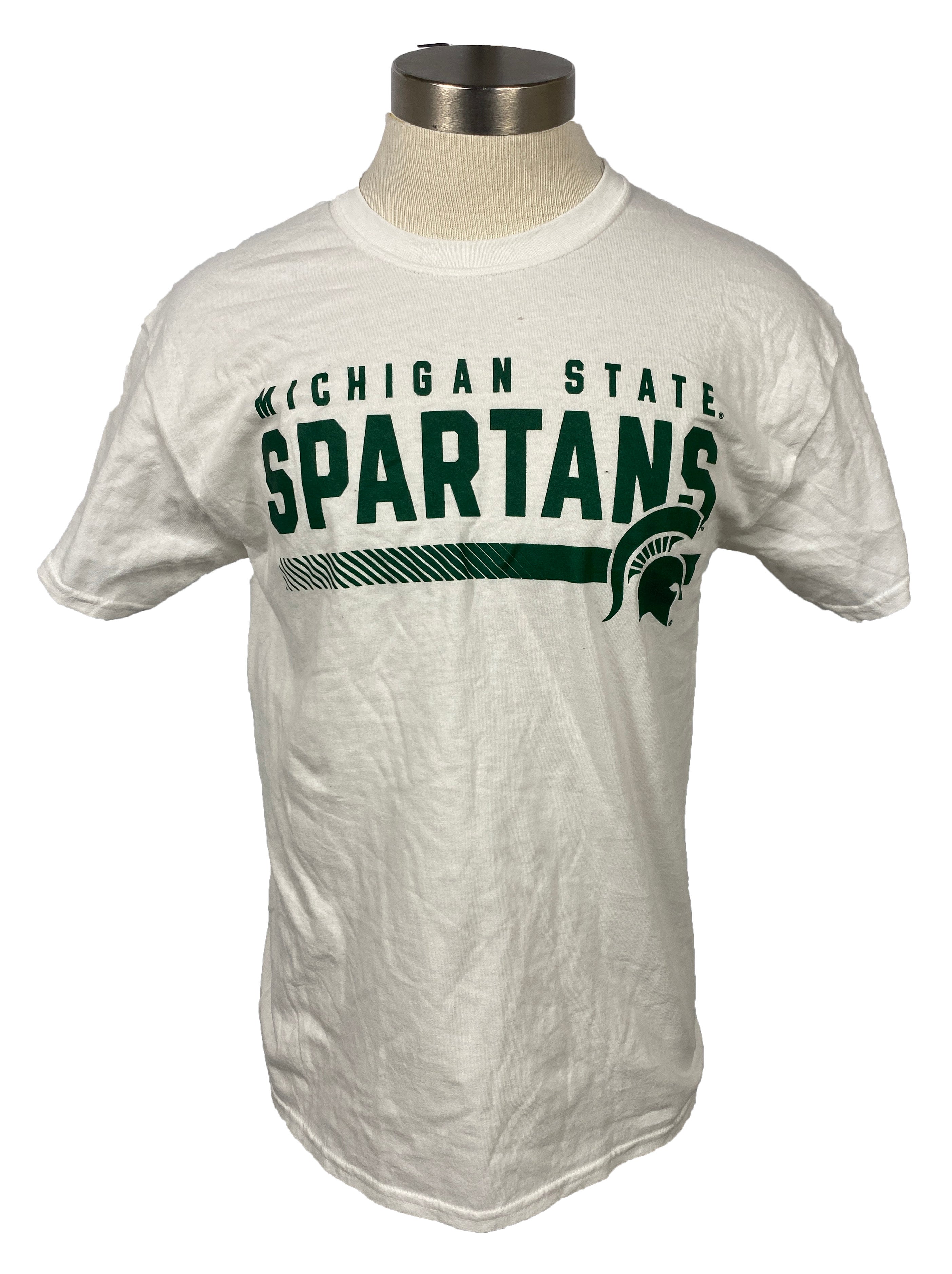 MSU White T-Shirt Unisex Size M