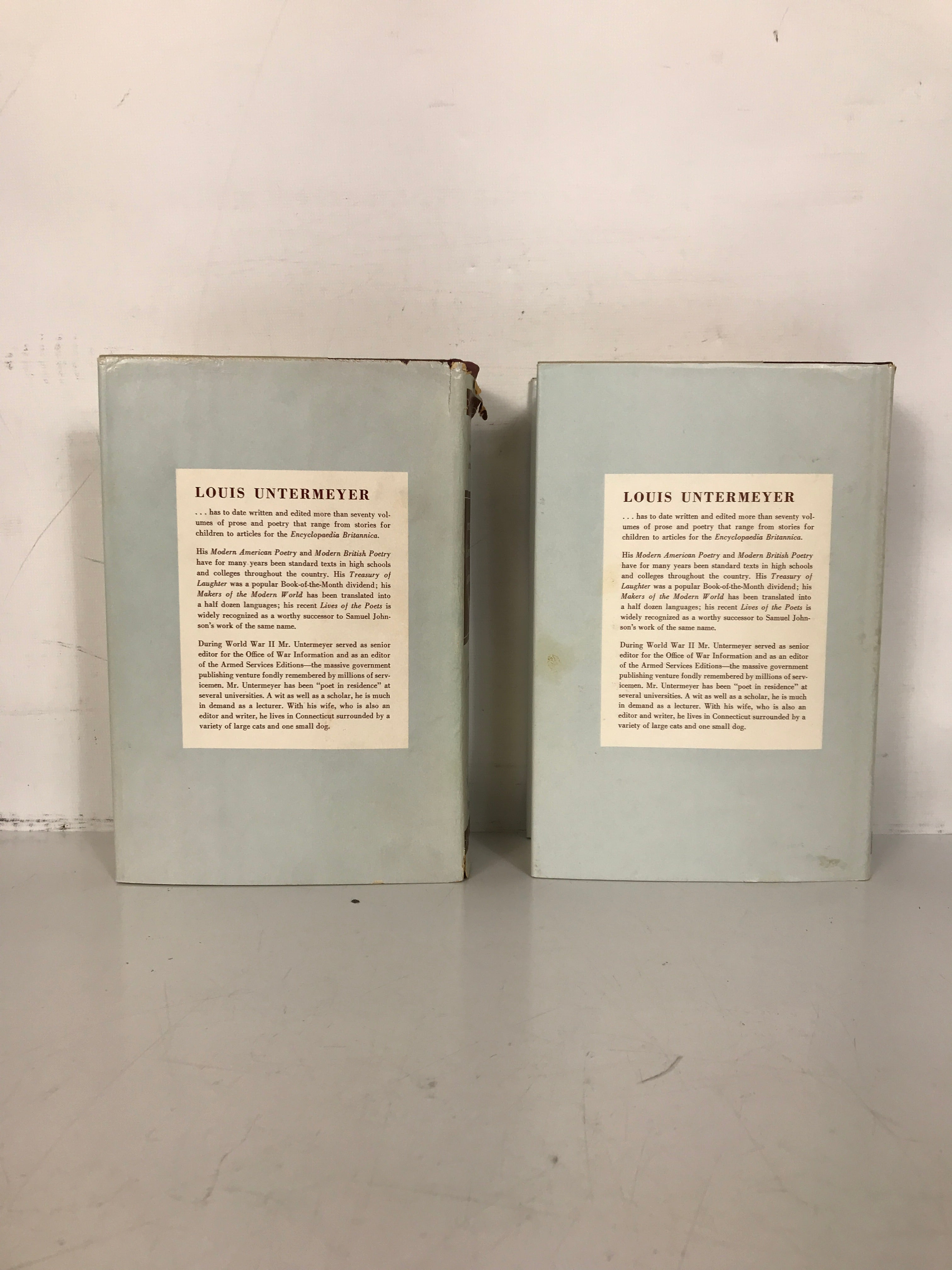 2 Vols: The Britannica Library of Great American Writing 1960 HC DJ in Slipcase