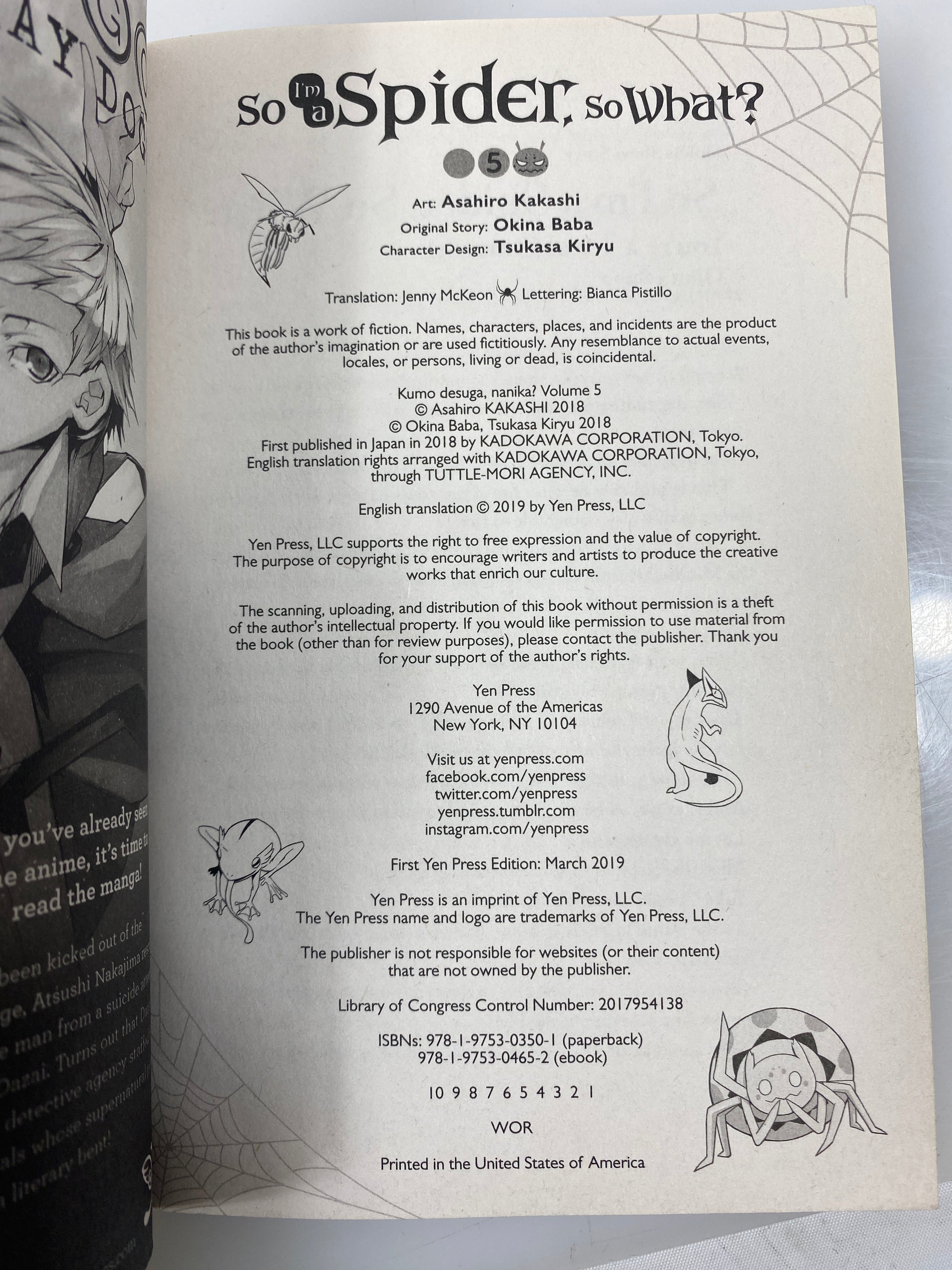 Lot of 6 So I'm a Spider So What? Manga vol 1,2,3,4,5,6  2017-2019 SC