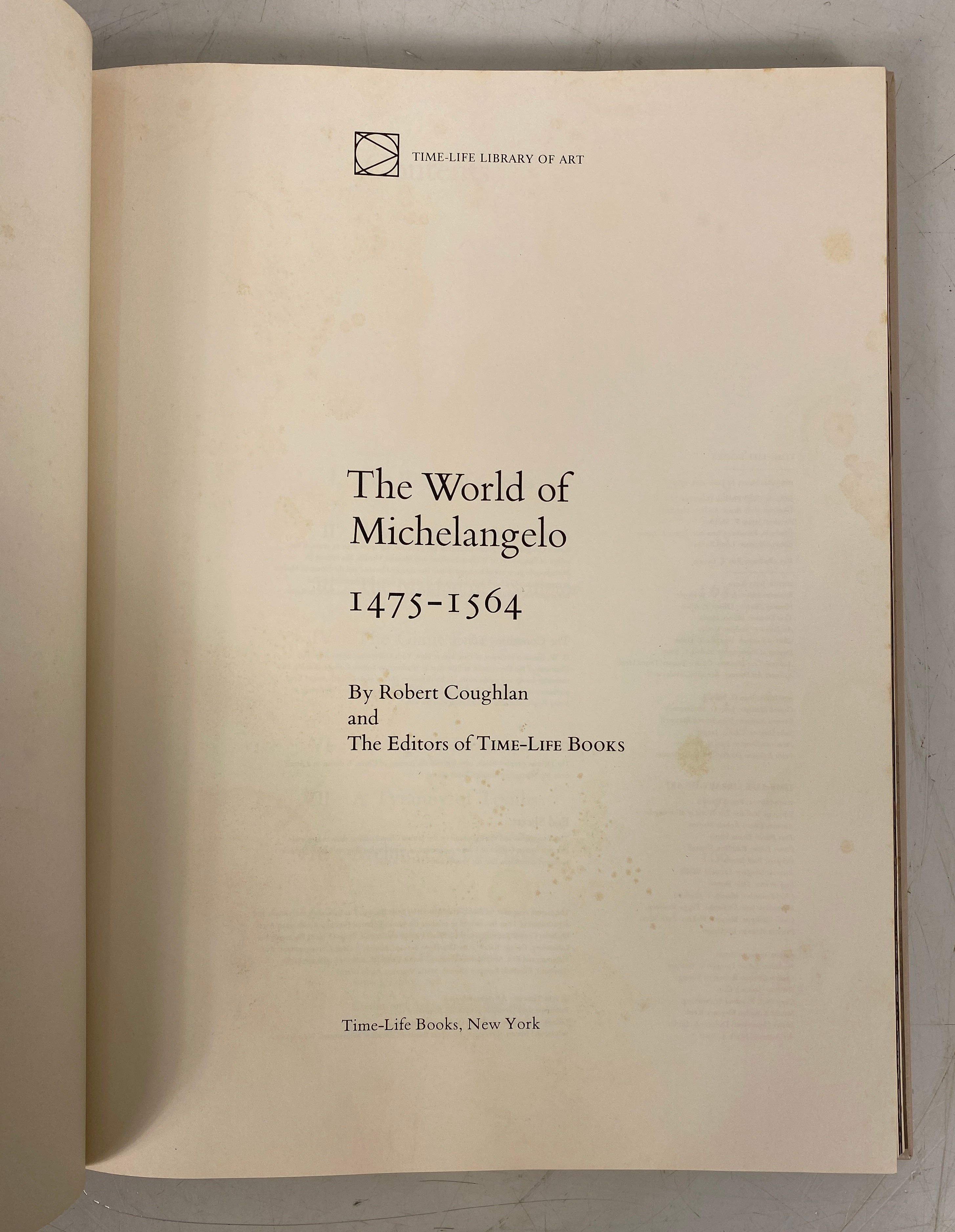 3 Vols: The World of Michelangelo/Leonardo/Giotto Time Life w Slipcases