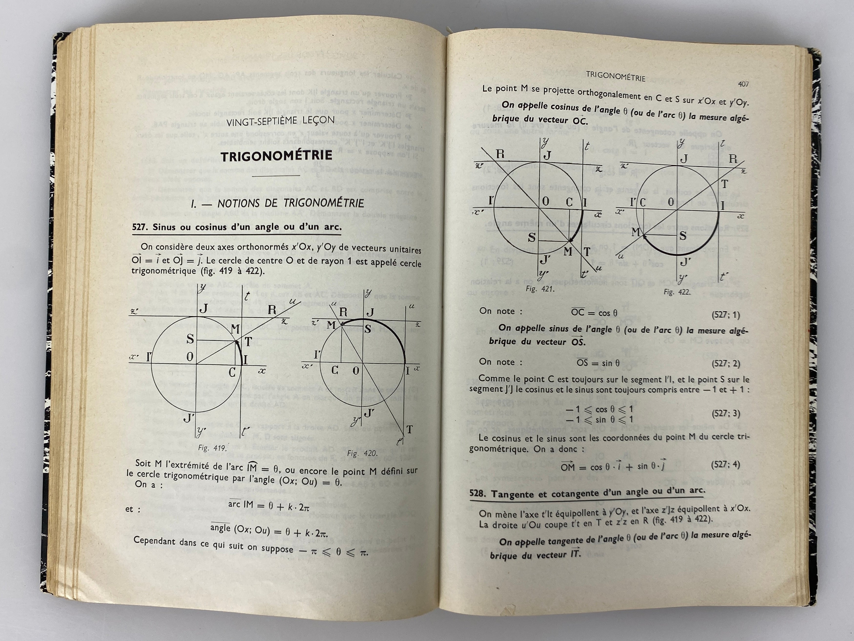 2 Vintage French Math Textbooks by C. Breard/A. Combes 1966-68