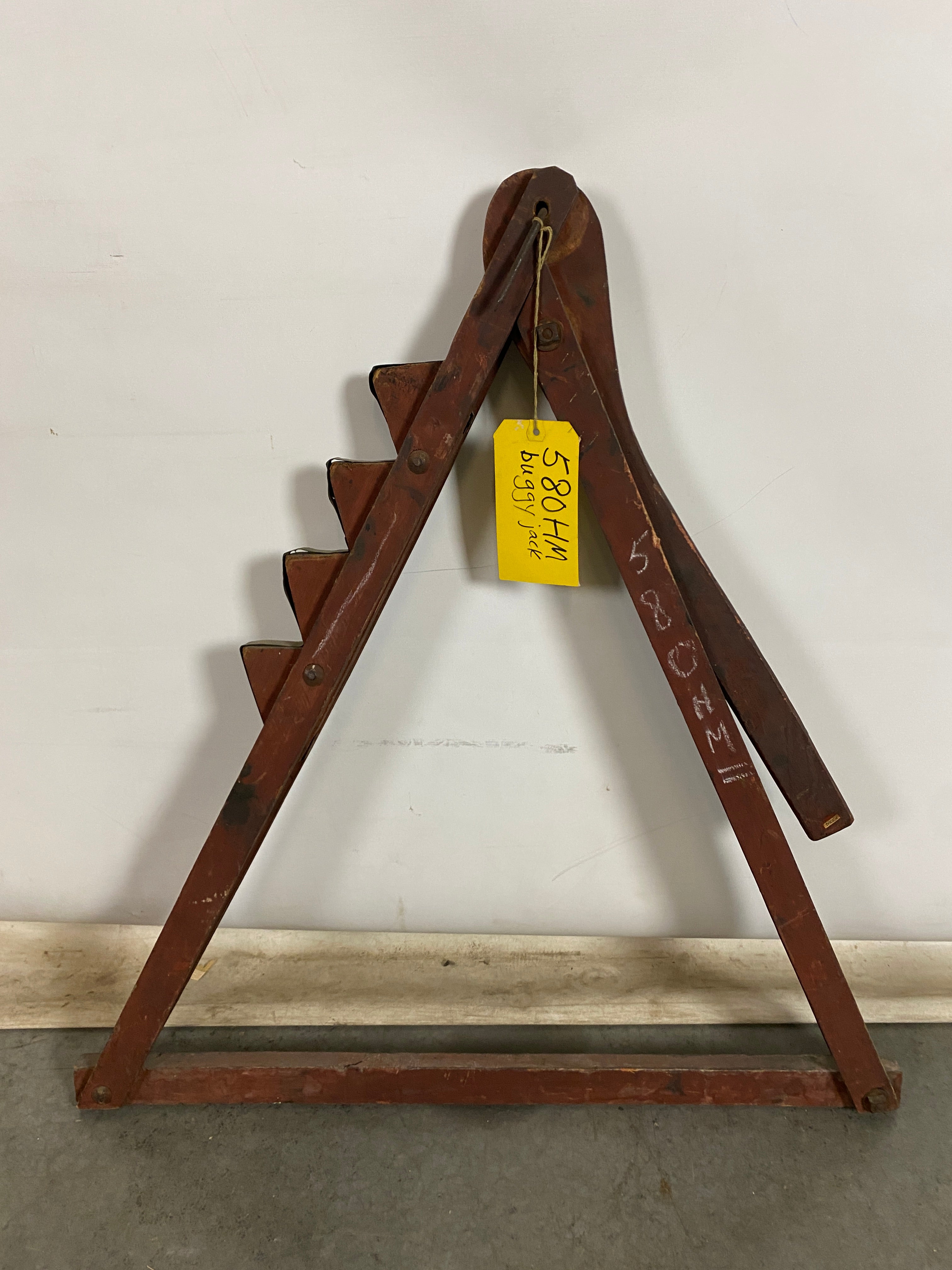 Antique Wooden Buggy/Wagon Jack #2