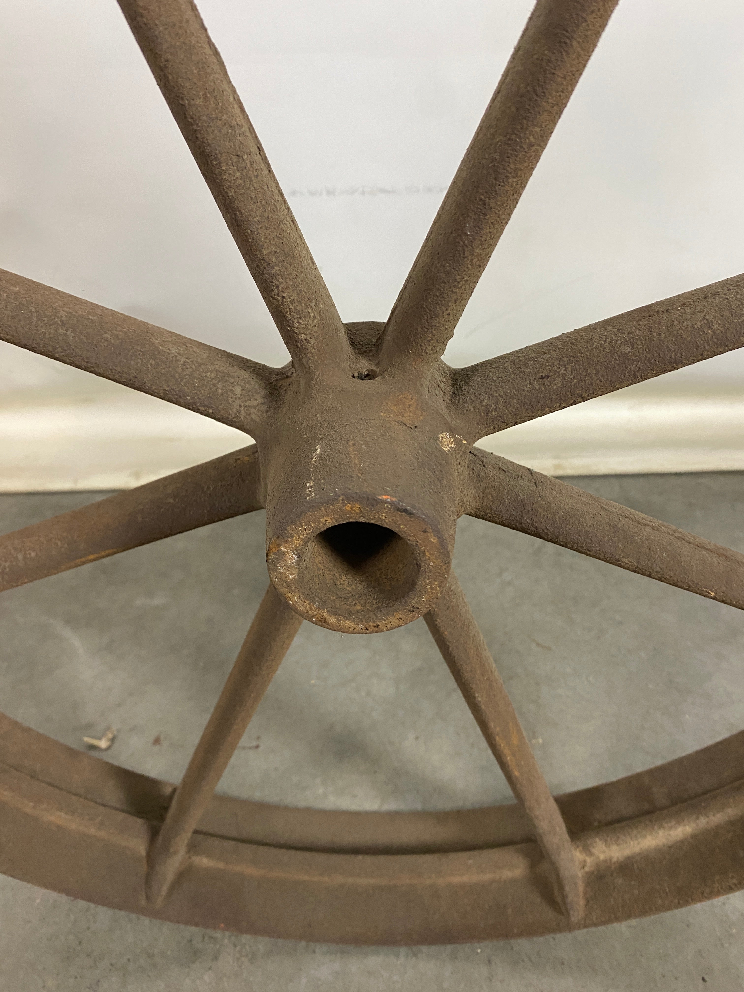 Antique Steel 8-Spoke Wheel