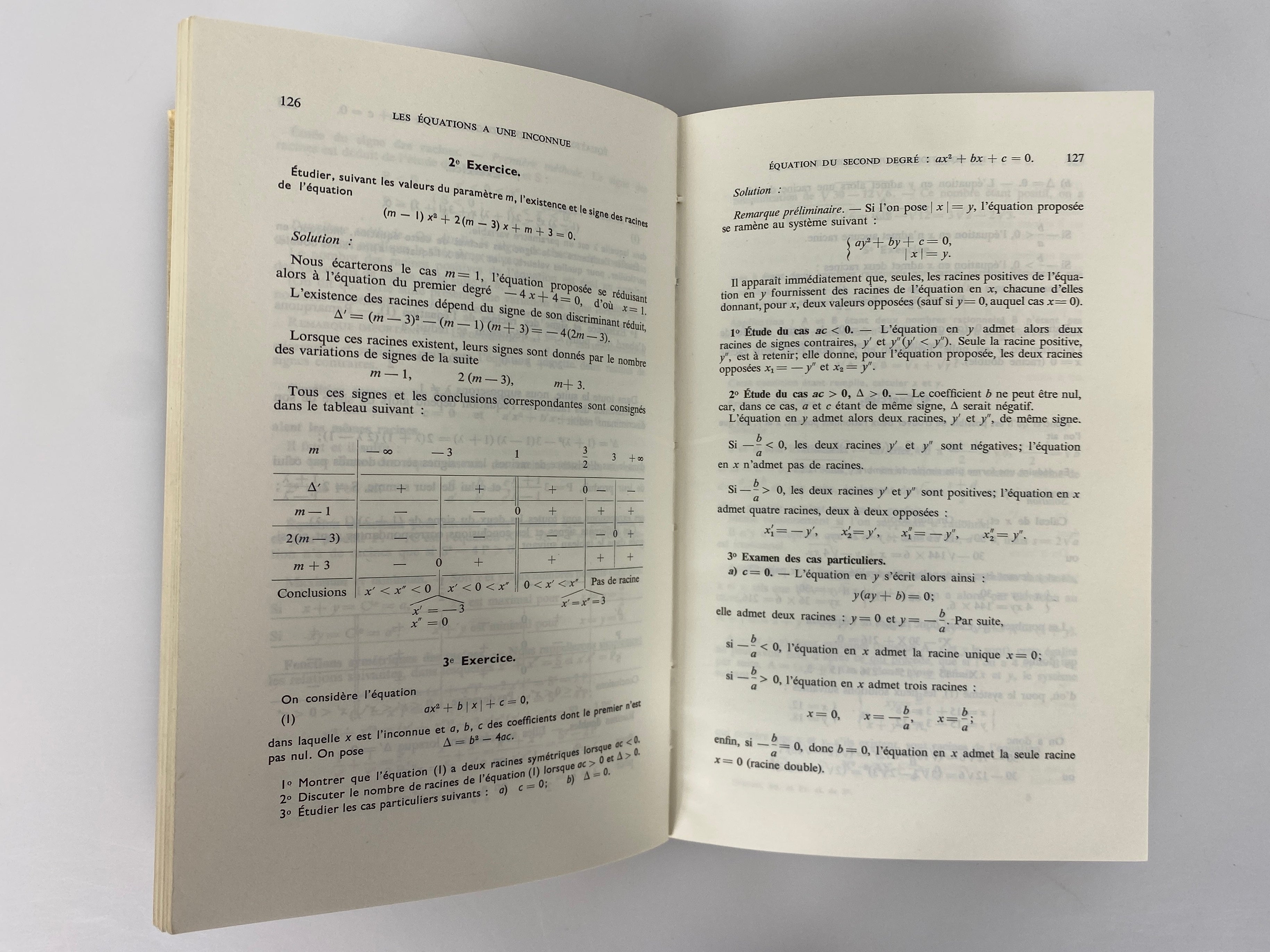 2 Vintage French Math Textbooks by C. Breard/A. Combes 1966-68
