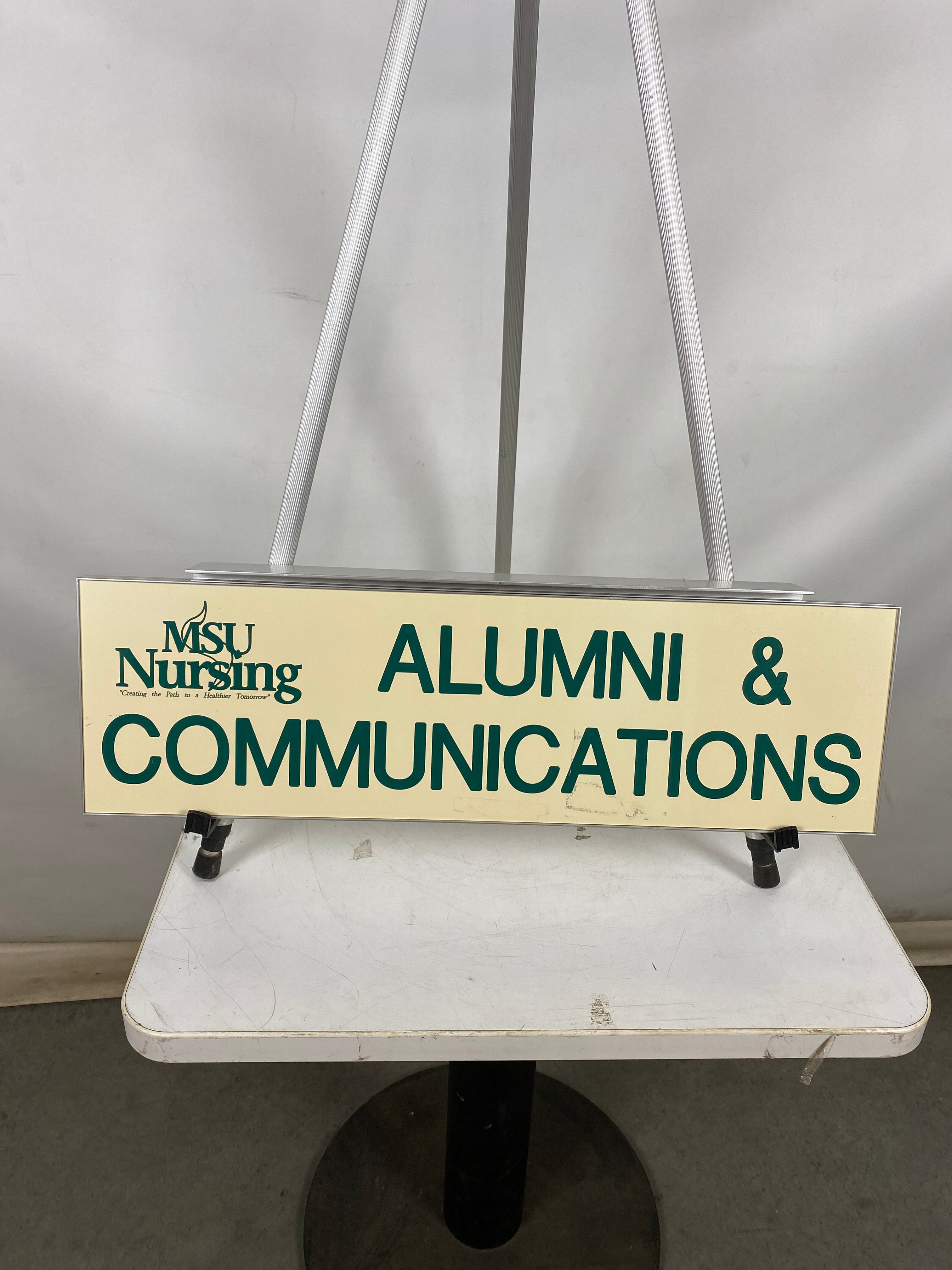 MSU Nursing Alumni & Communications Office Sign