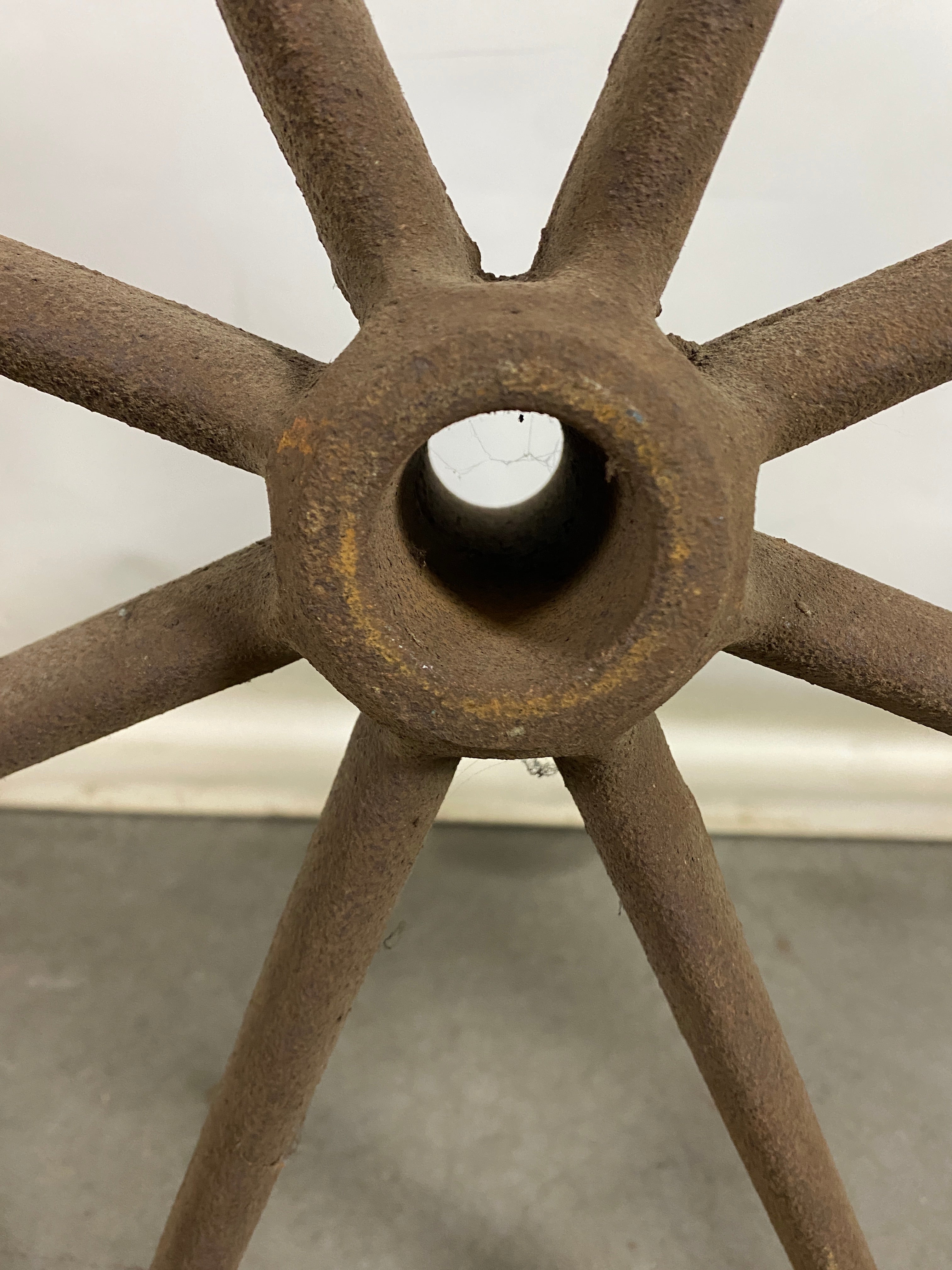 Antique Steel 8-Spoke Wheel