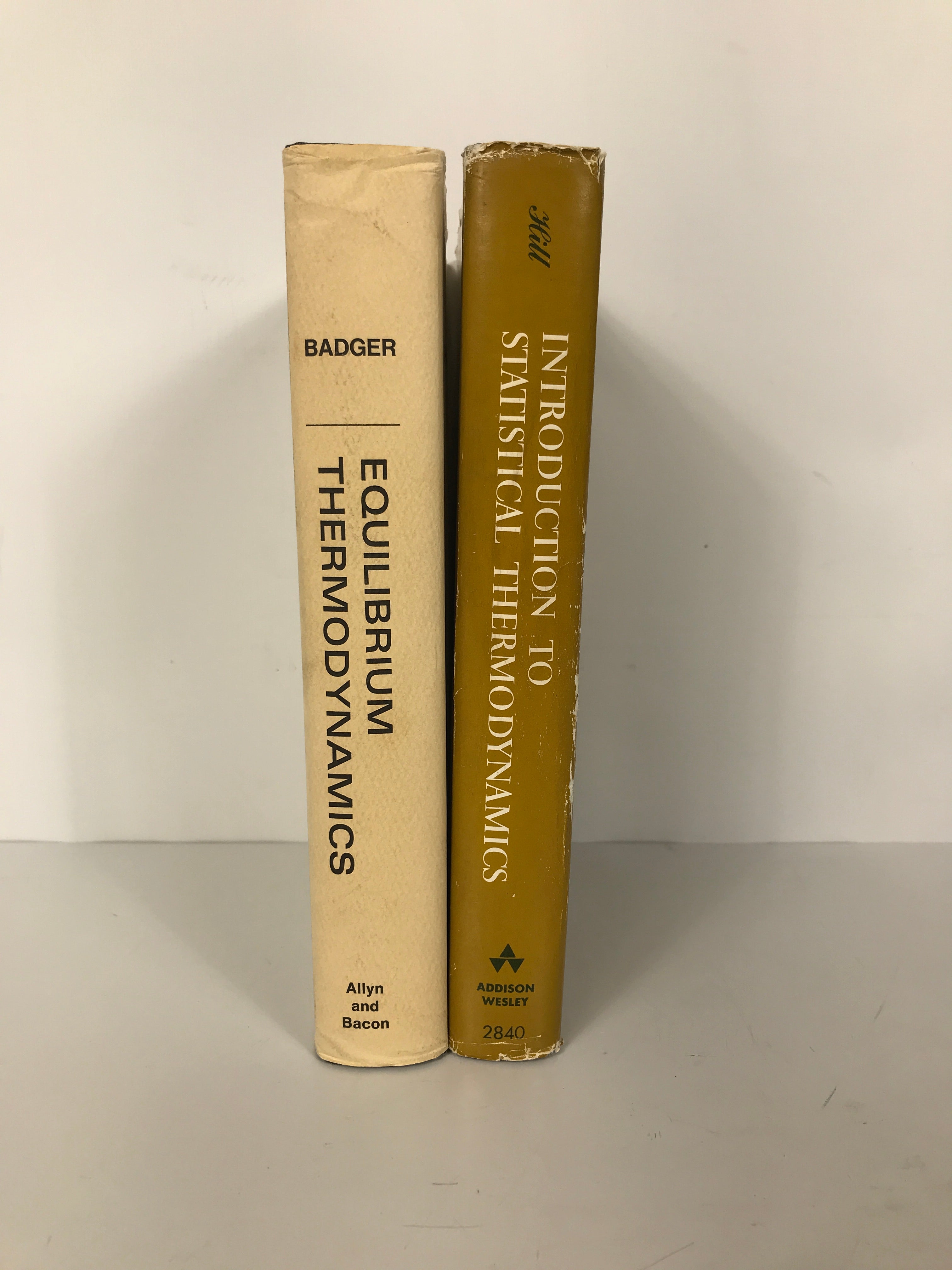 2 Thermodynamics Texts: Equilibrium/Statistical 1962-67 Vintage HCDJ