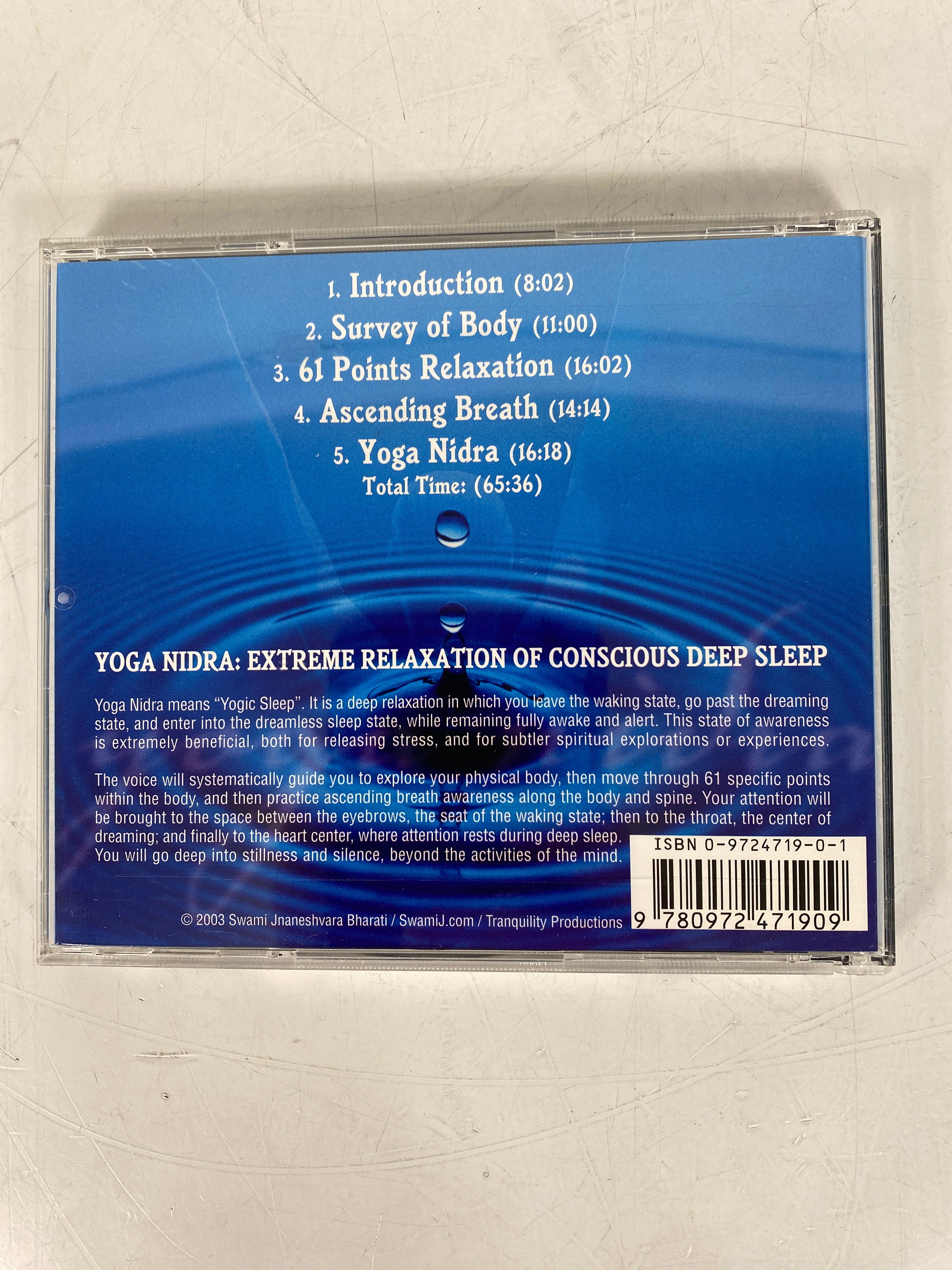 Yoga Nidra Extreme Relaxation Meditation CD