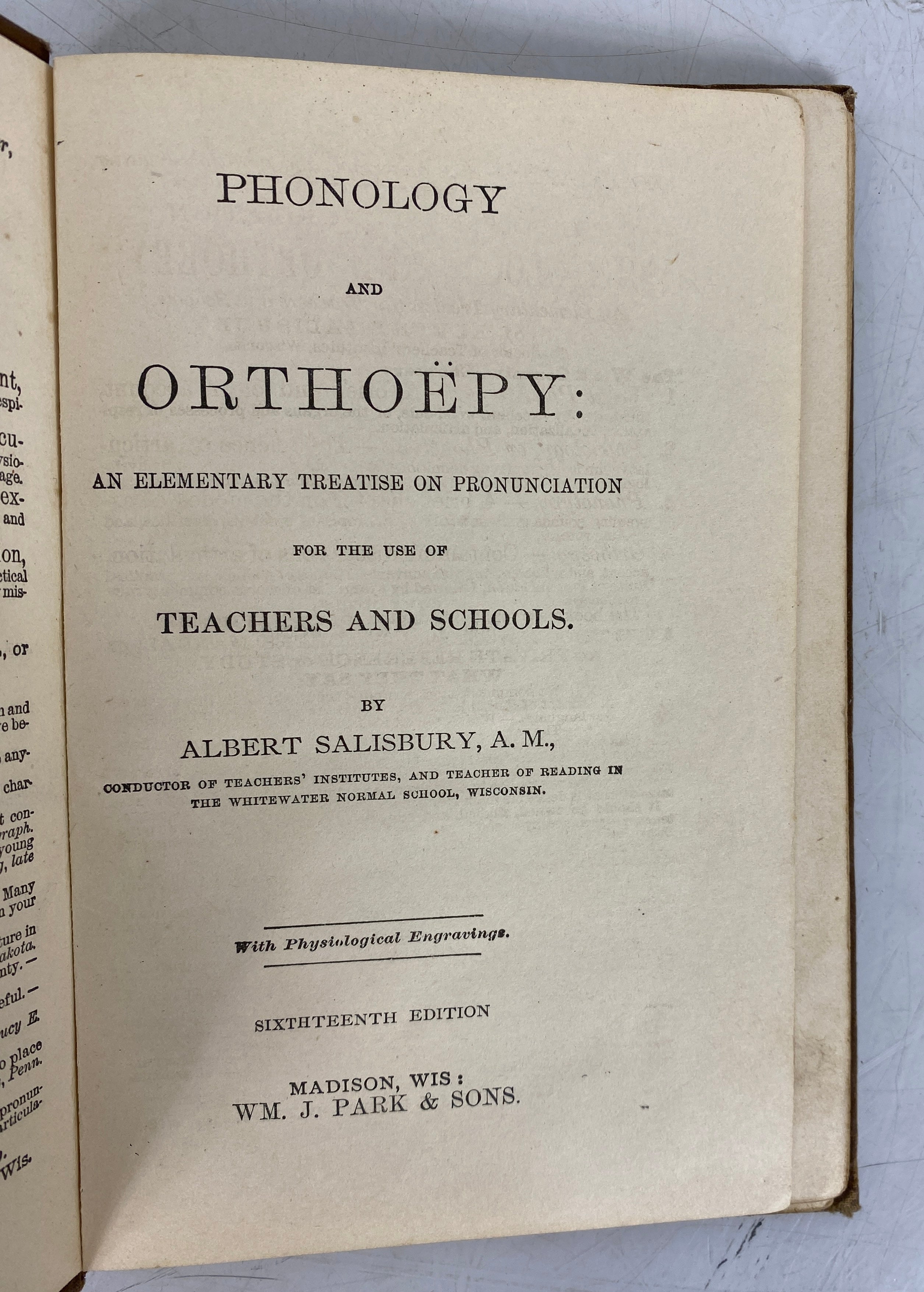 Lot of 3 Antique Textbooks: Spelling/Literature/Phonology 1881-1926 HC