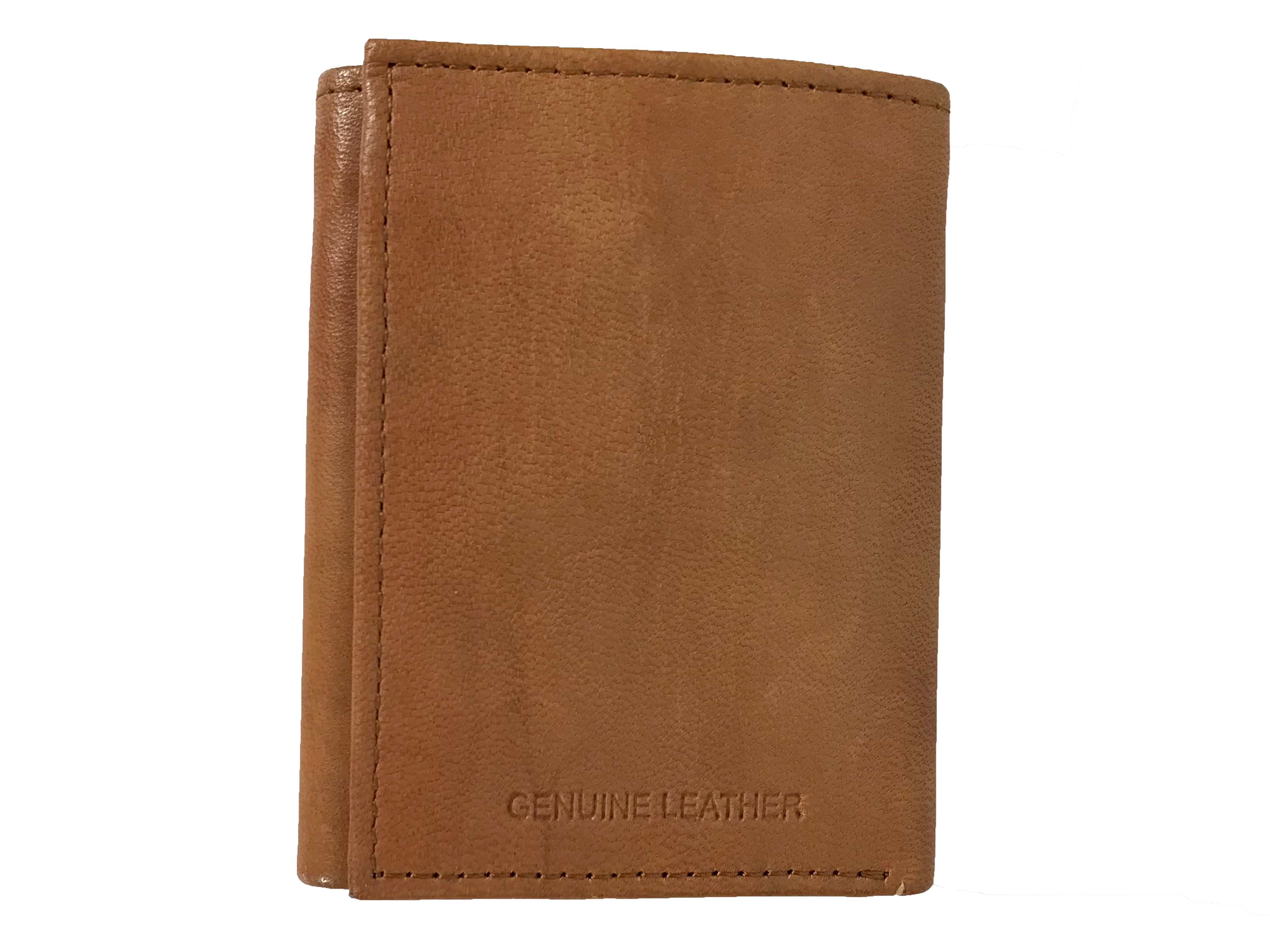 University of Arizona Brown Genuine Leather Tri-Fold Wallet