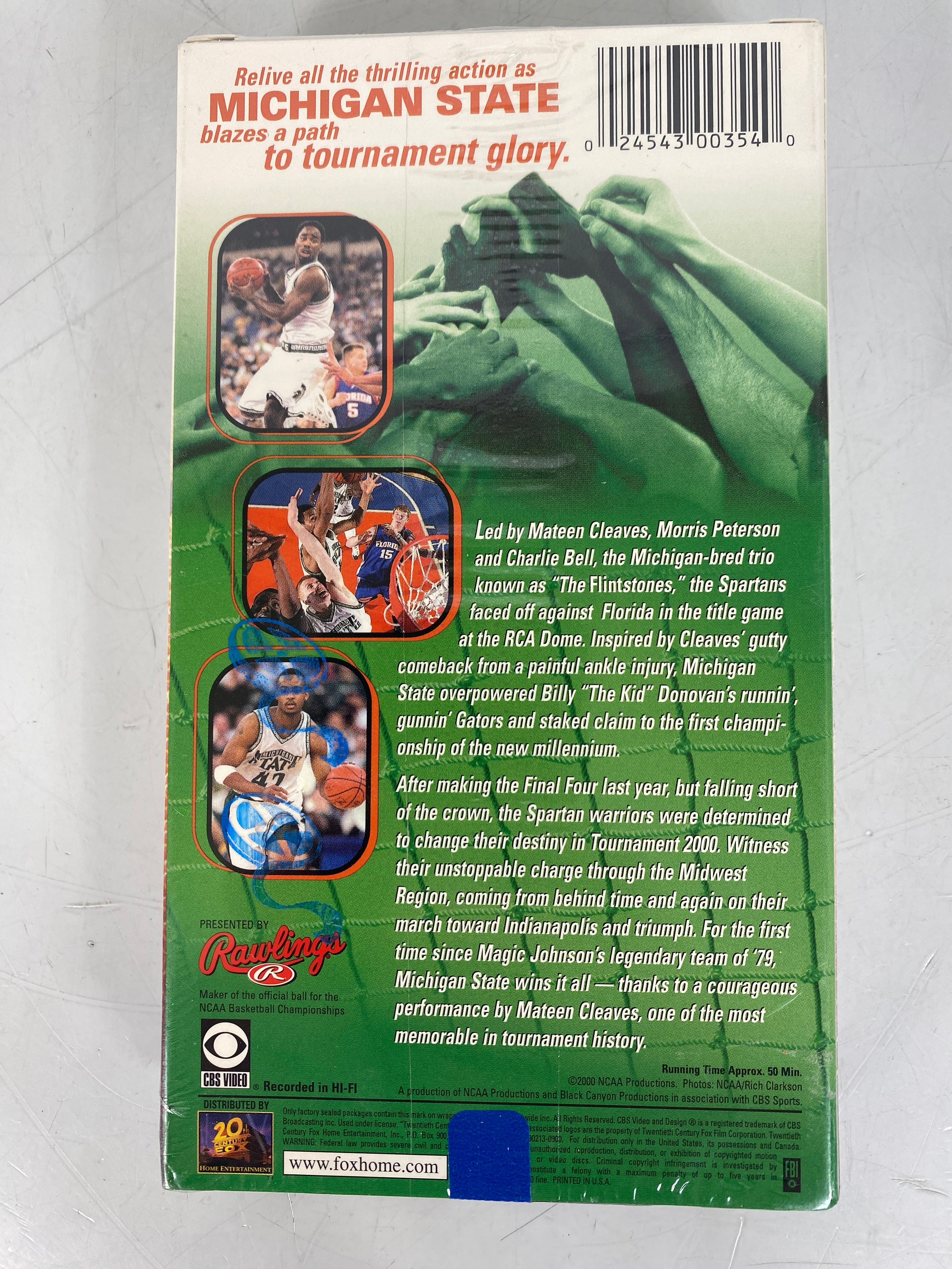 Spartan Conquest NCAA Final 4 Video VHS Tape