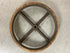 Antique 23.5" Wooden and Metal Industrial Wheel