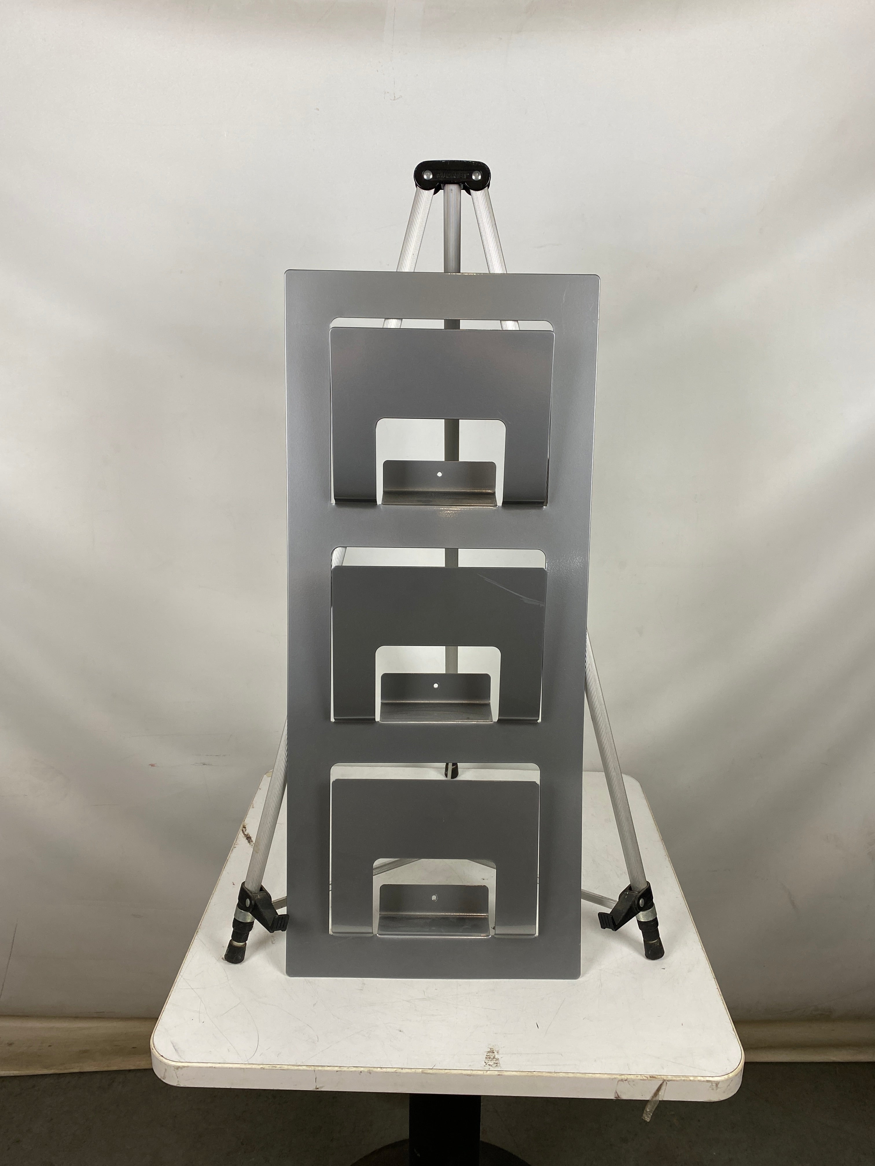 IKEA Spontan Industrial Grey Metal Wall Mount Magazine Rack